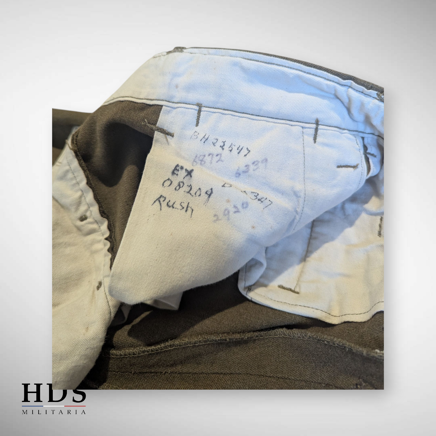 Pantalon moutarde US ww2 m37 nominatif