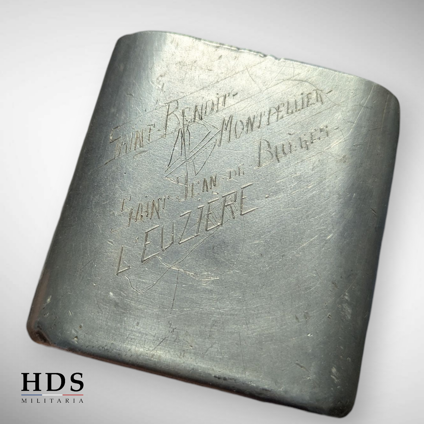 Quart m35 gravé Hérault France 40 ww2