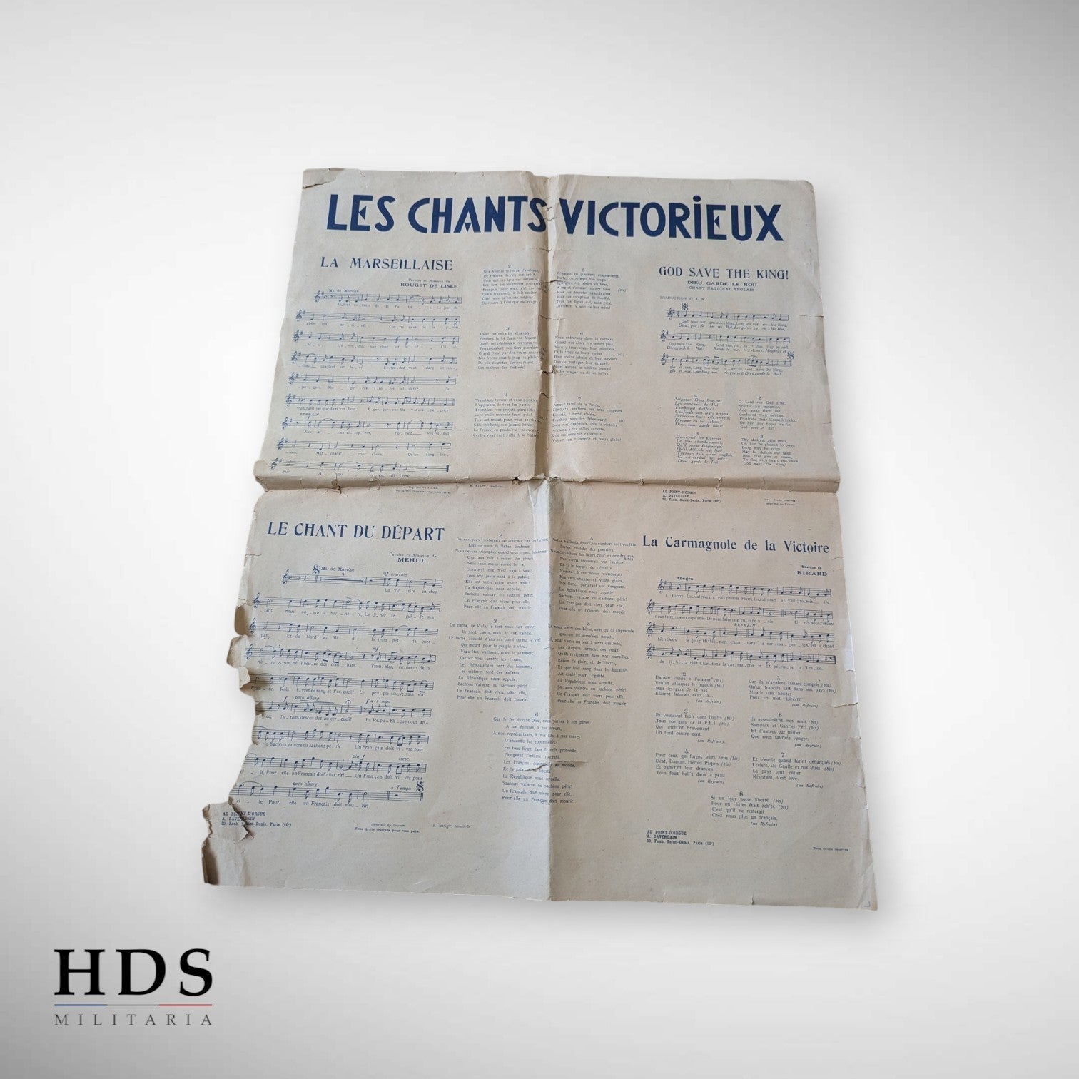 Affiche chants Libération FFI ww2