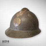 Casque Adrian m26 artillerie France 40 ww2