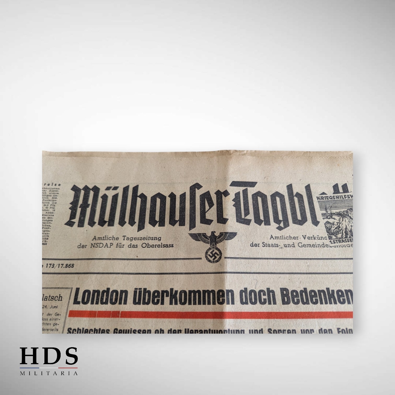 Journal allemand ww2 alsace Mulhouse
