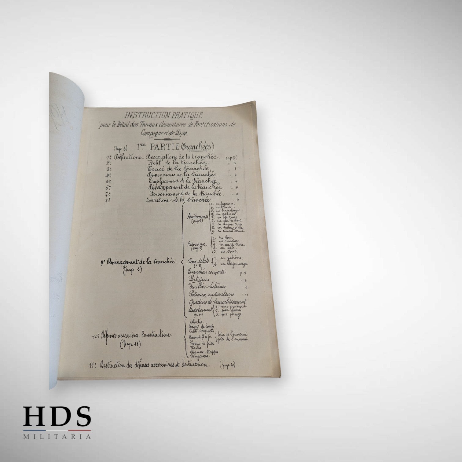 Livre instruction fortifications mines et sape ww1
