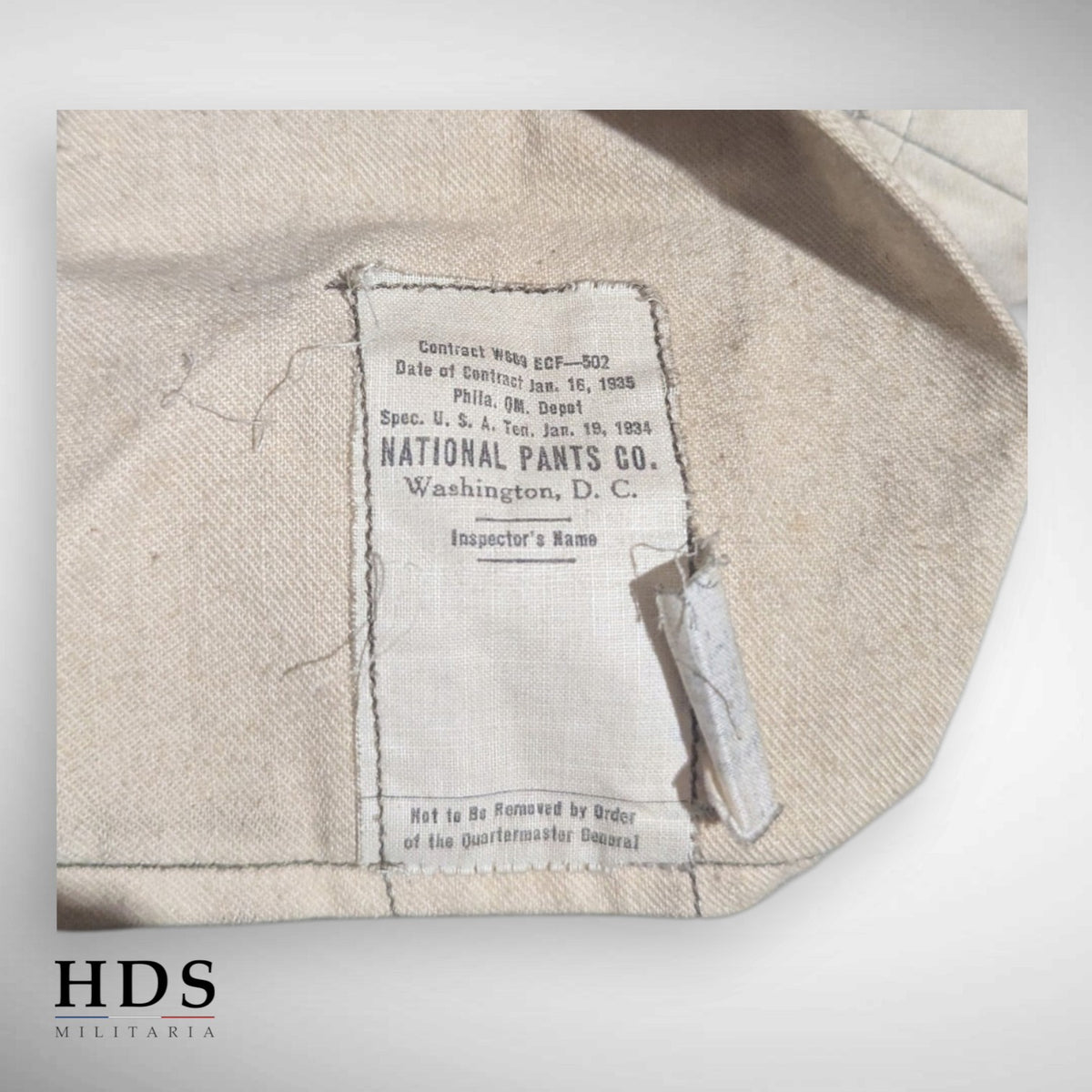 Pantalon US ww2 précoce 1935