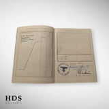 DAF booklet + Arbeitsbuch Elsenheim Alsace ww2