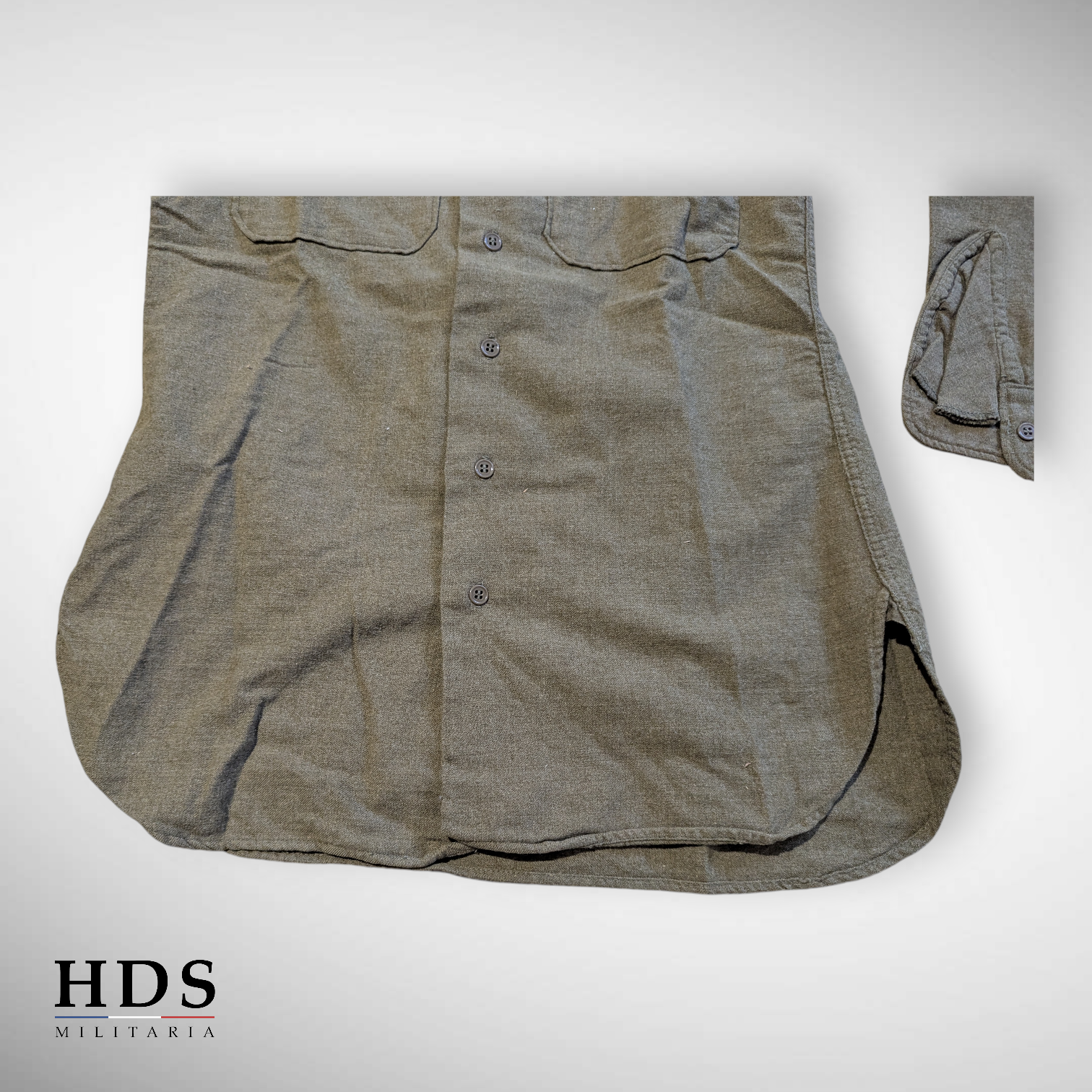 US WW2 M37 Mustard Shirt 14.5x32