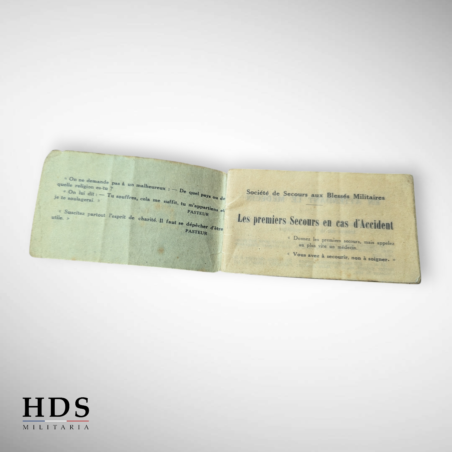 Livret premiers secours SSBM ww2