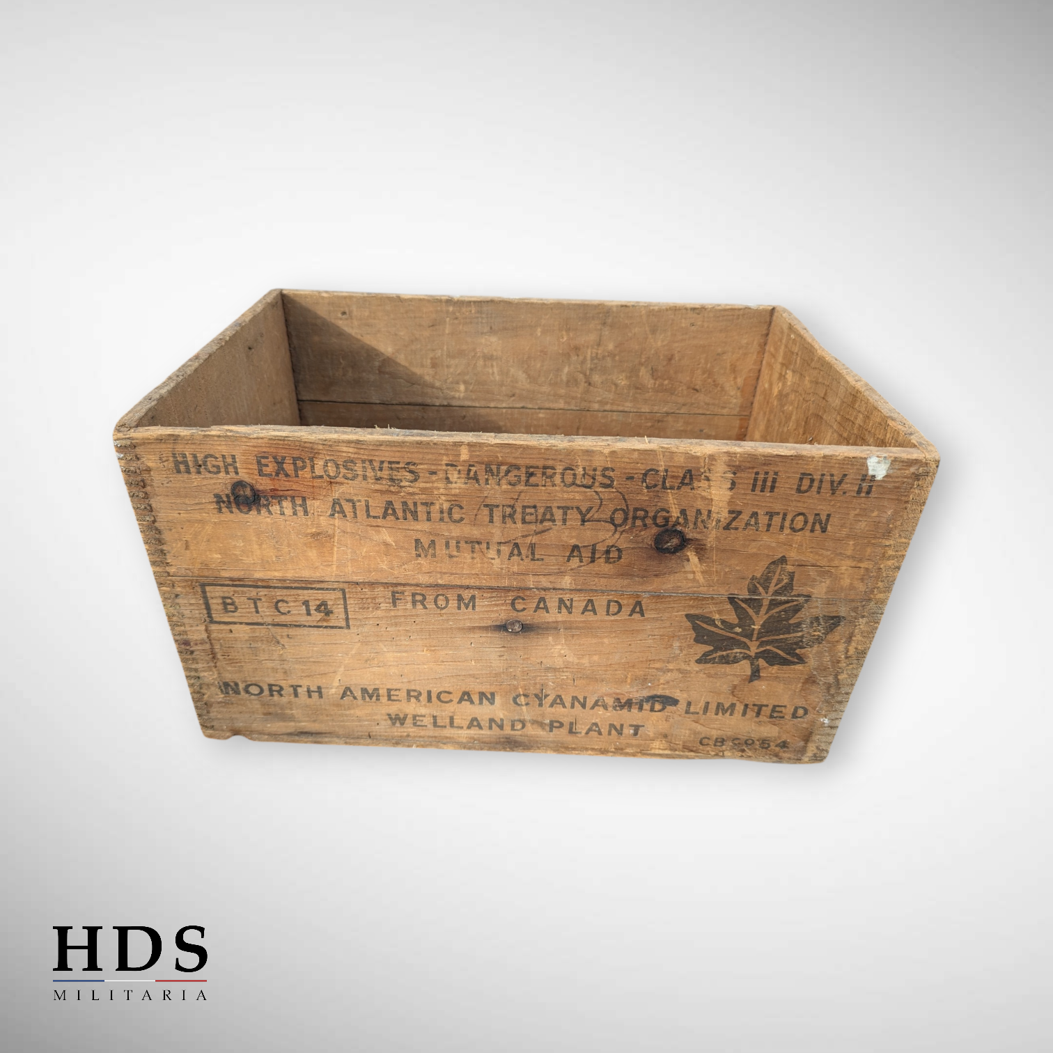 Caisse explosifs Canadien ww2