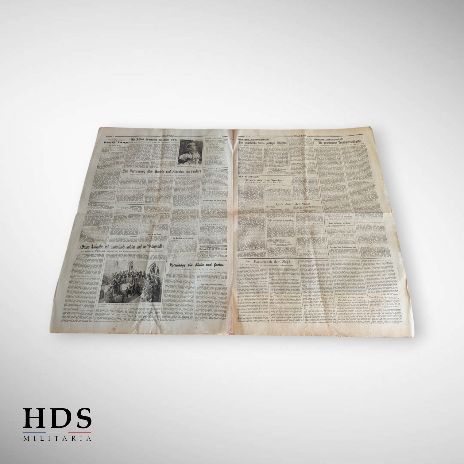 Journal allemand ww2 alsace Mulhouse