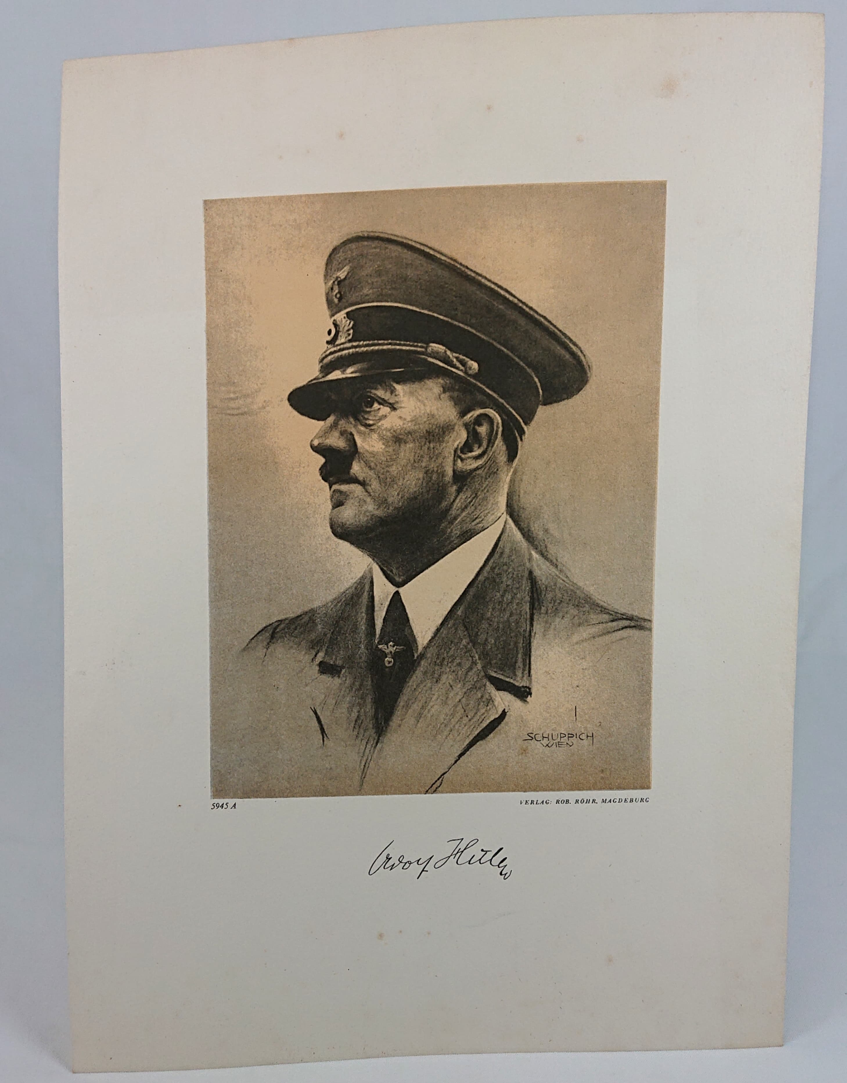 HdS Militaria grand portrait officiel du führer / large official portrait of the Führer
