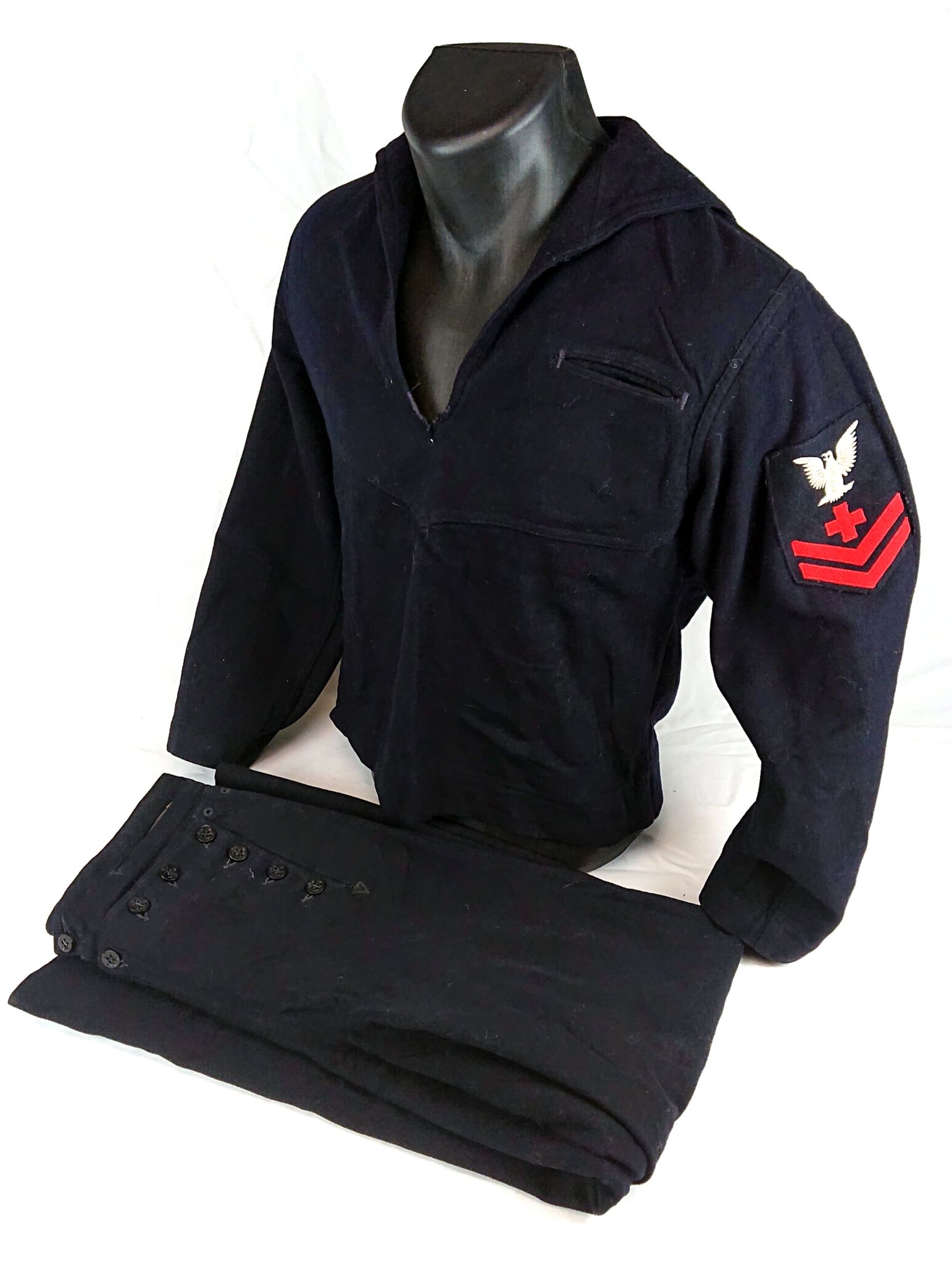 militaria : Tenue infirmier 2nd classe marine US / US Navy 2nd class medic outfit