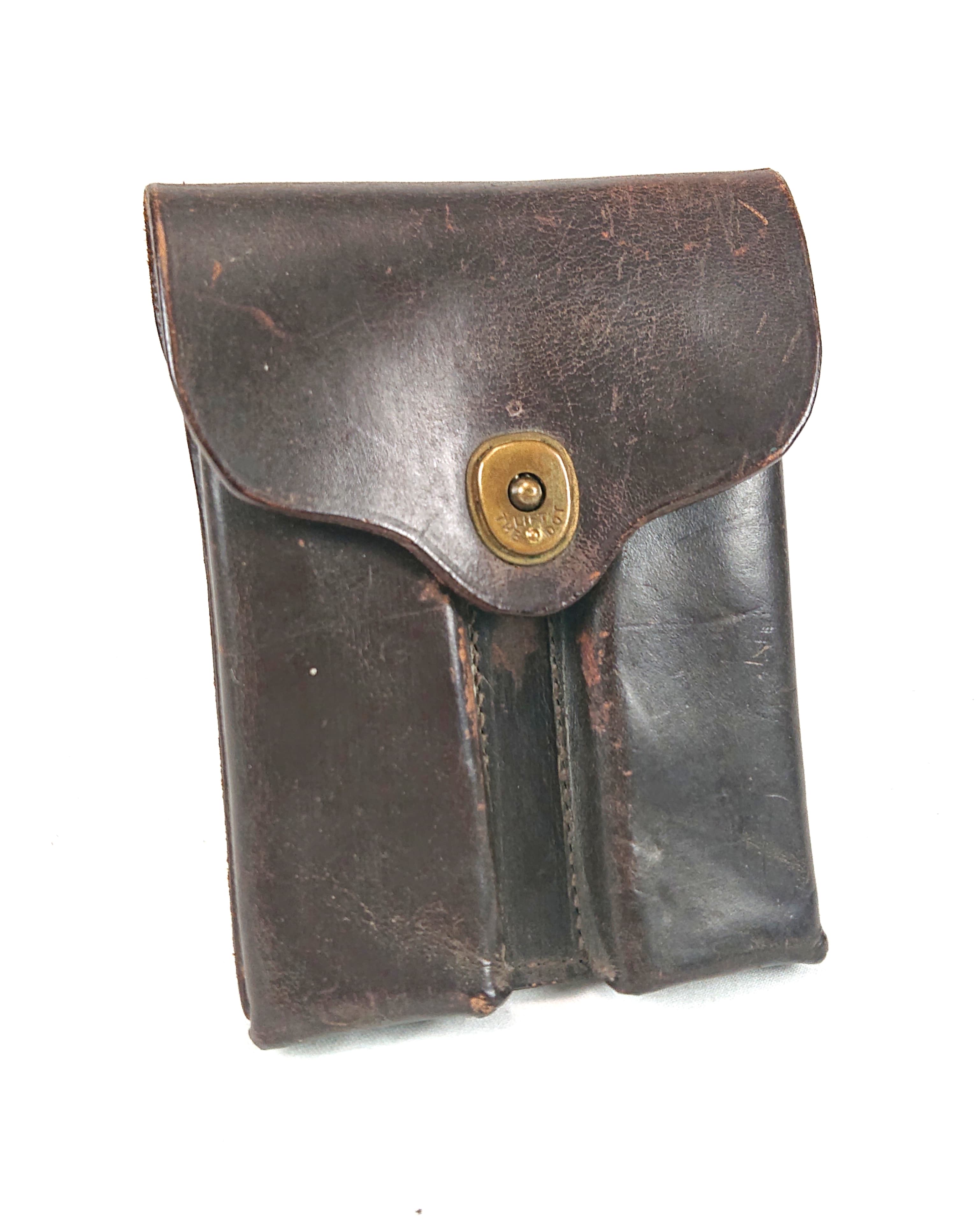 militaria : Porte chargeur colt 1911 en cuir / Colt 1911 leather magazine pouch
