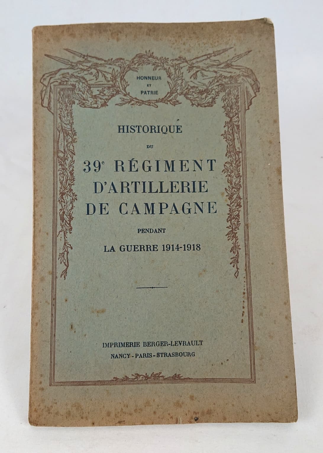 militaria : Historique 39 RAC / History of 39 RAC