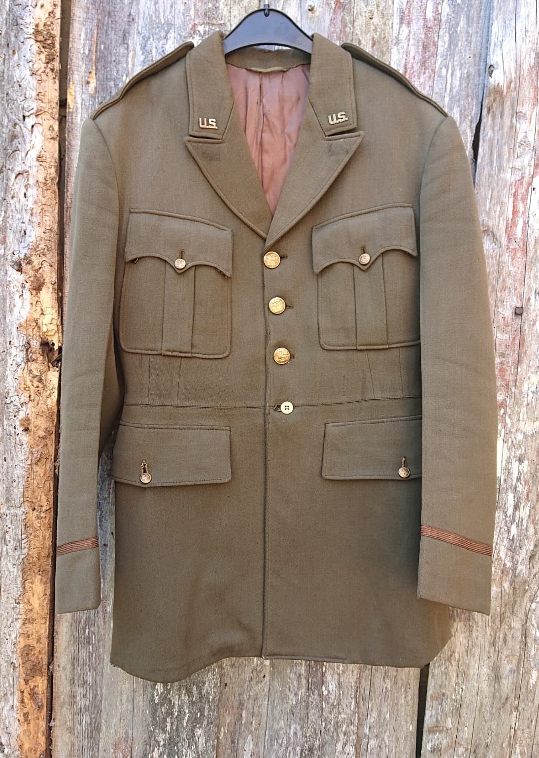 HdS Militaria Veste officier US Génie / Engineer Officer dress od51