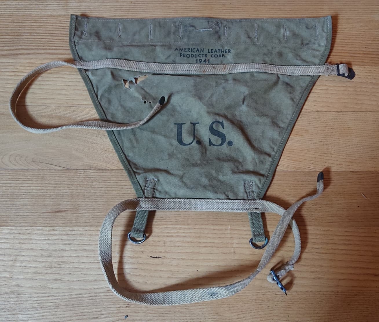 militaria : Triangle havresac m28 / Pack carrier US