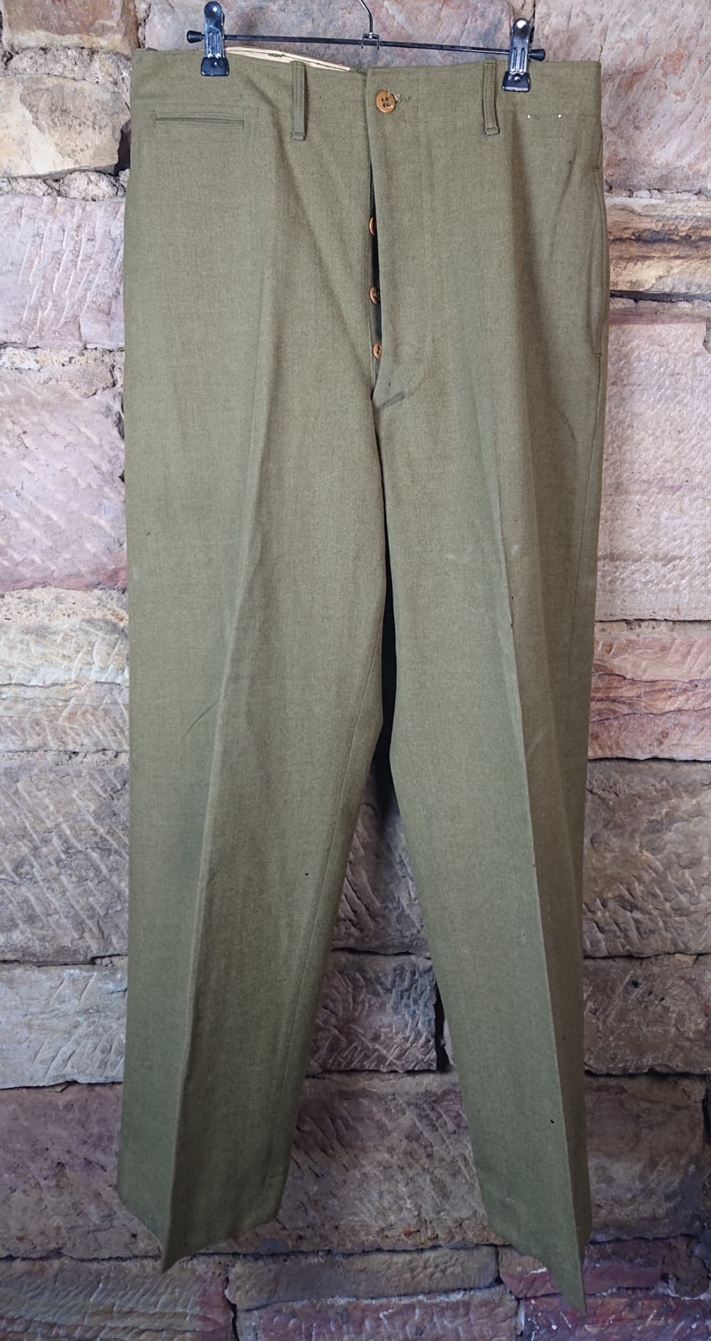 militaria : pantalon moutarde US m37 32x31 / US m37 trousers