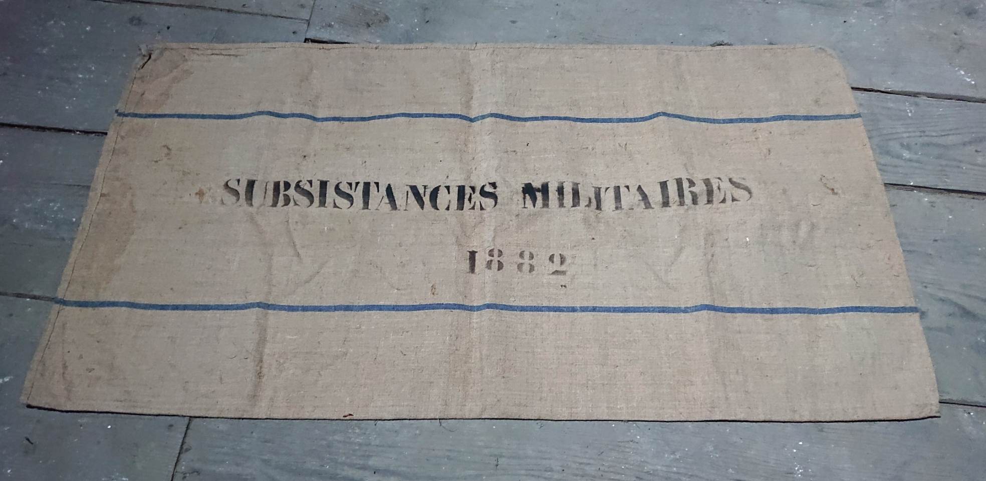 militaria : Sac Subsistances Militaires 1882 / Military Subsistence Bag 1882