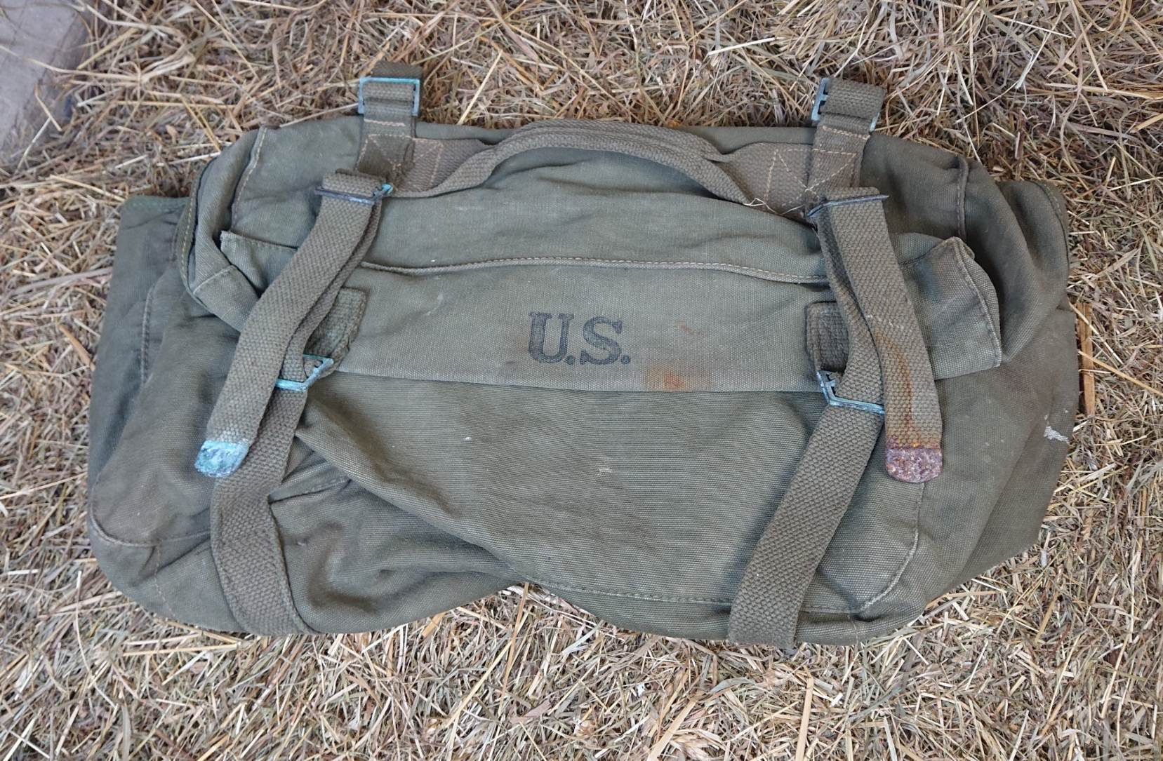 militaria : Sac inférieur m45 / ww2 US pack field cargo 1945