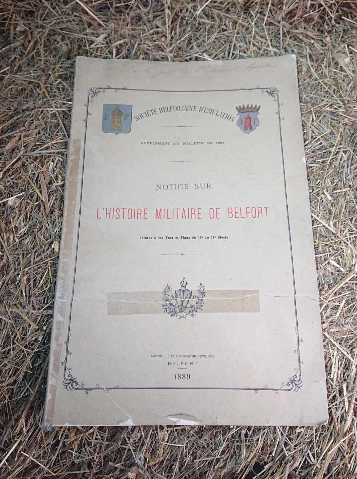 militaria : Histoire militaire de Belfort 1889 / Military history of Belfort 1889