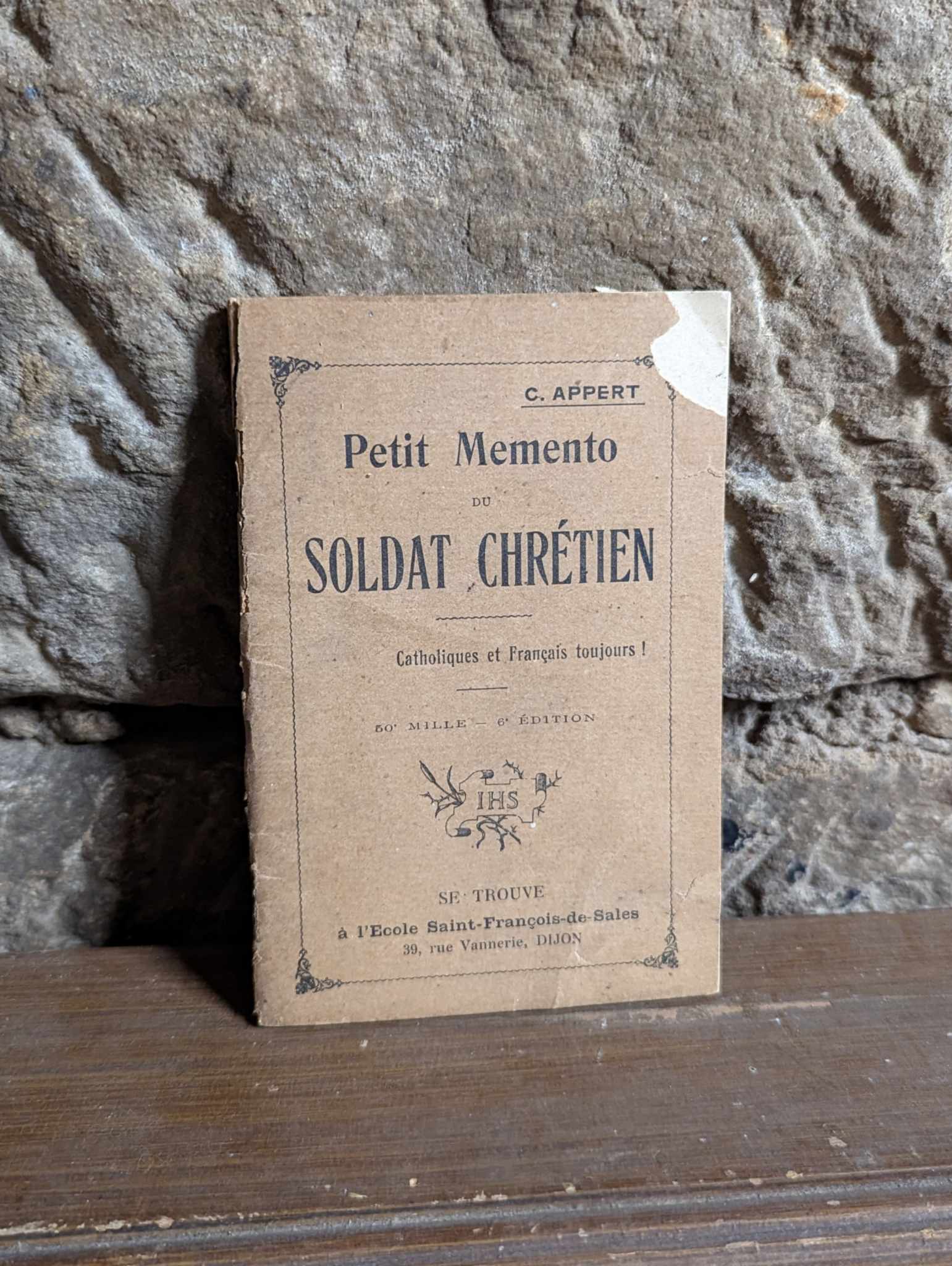 militaria : Petit memento du soldat Chrétien 1914 / ww1 booklet for Christian soldier