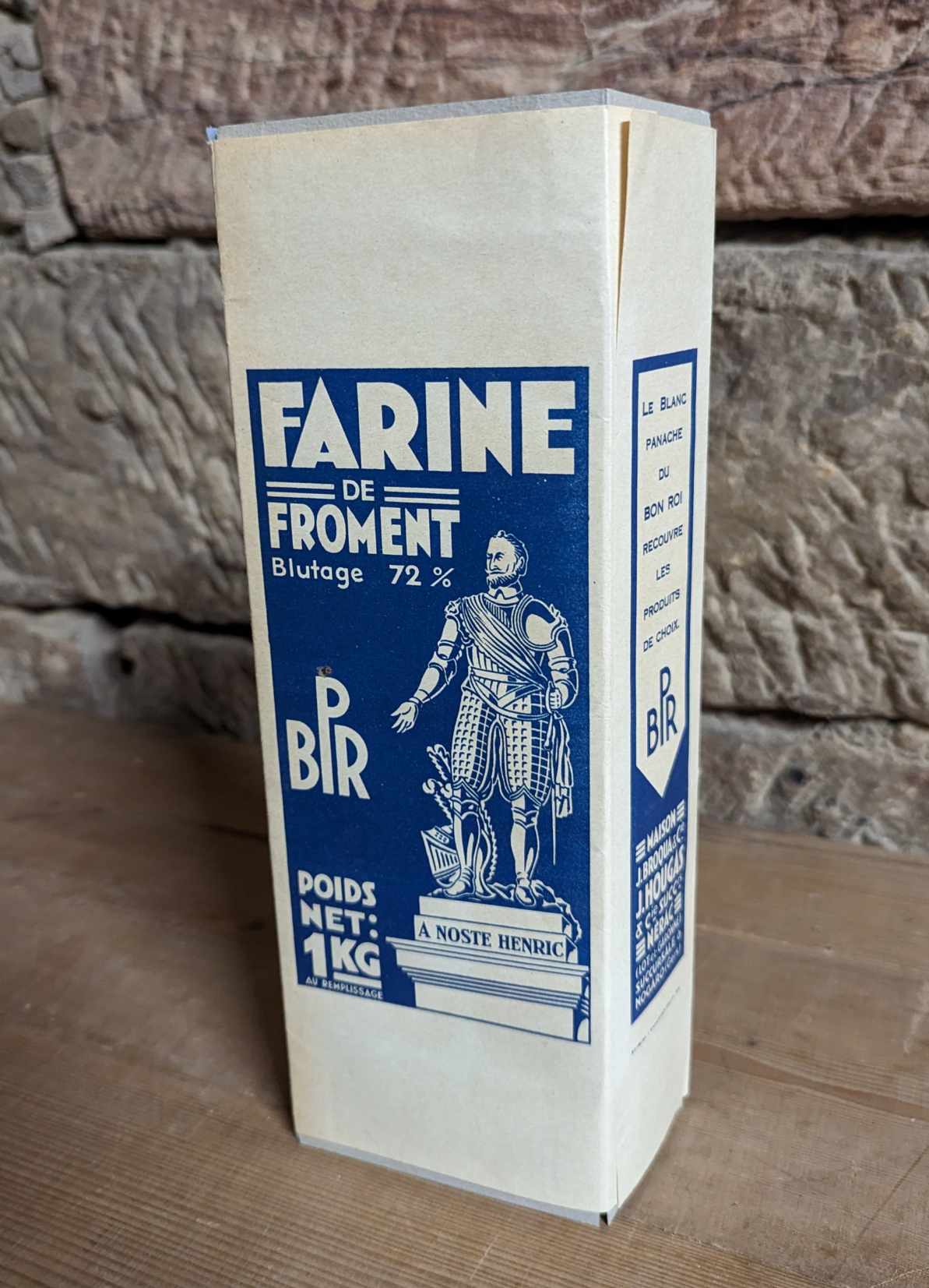 militaria : Paquet de farine 1940 / ww2 Flour packet