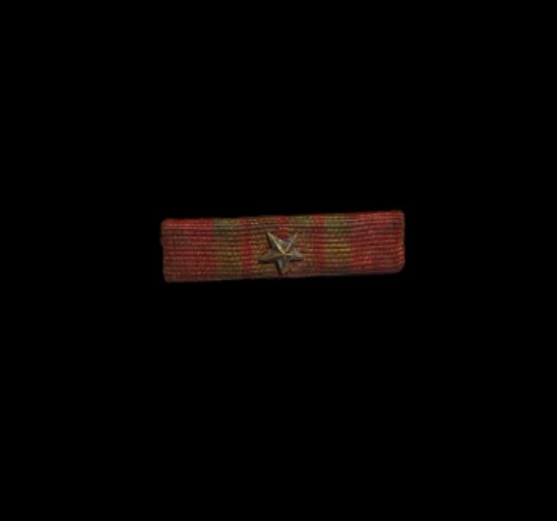 militaria : Rappel Croix de Guerre 1939-1945 1 étoile / ww2 War Cross ribbon