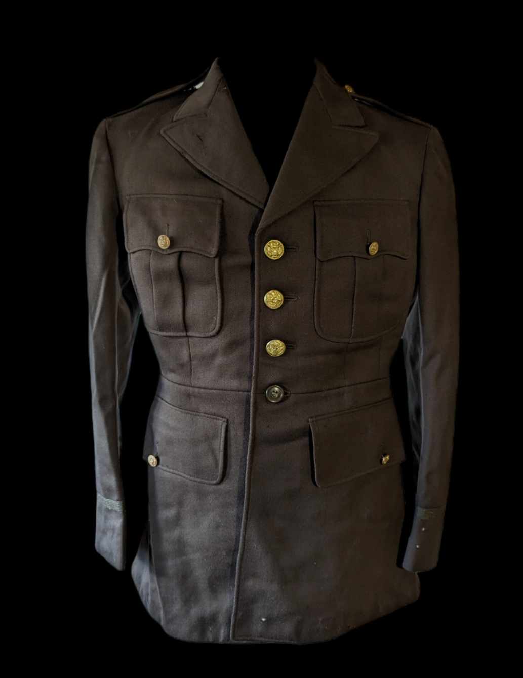 militaria : Veste de sortie Officier US ww2 34R / ww2 US class A jacket officer