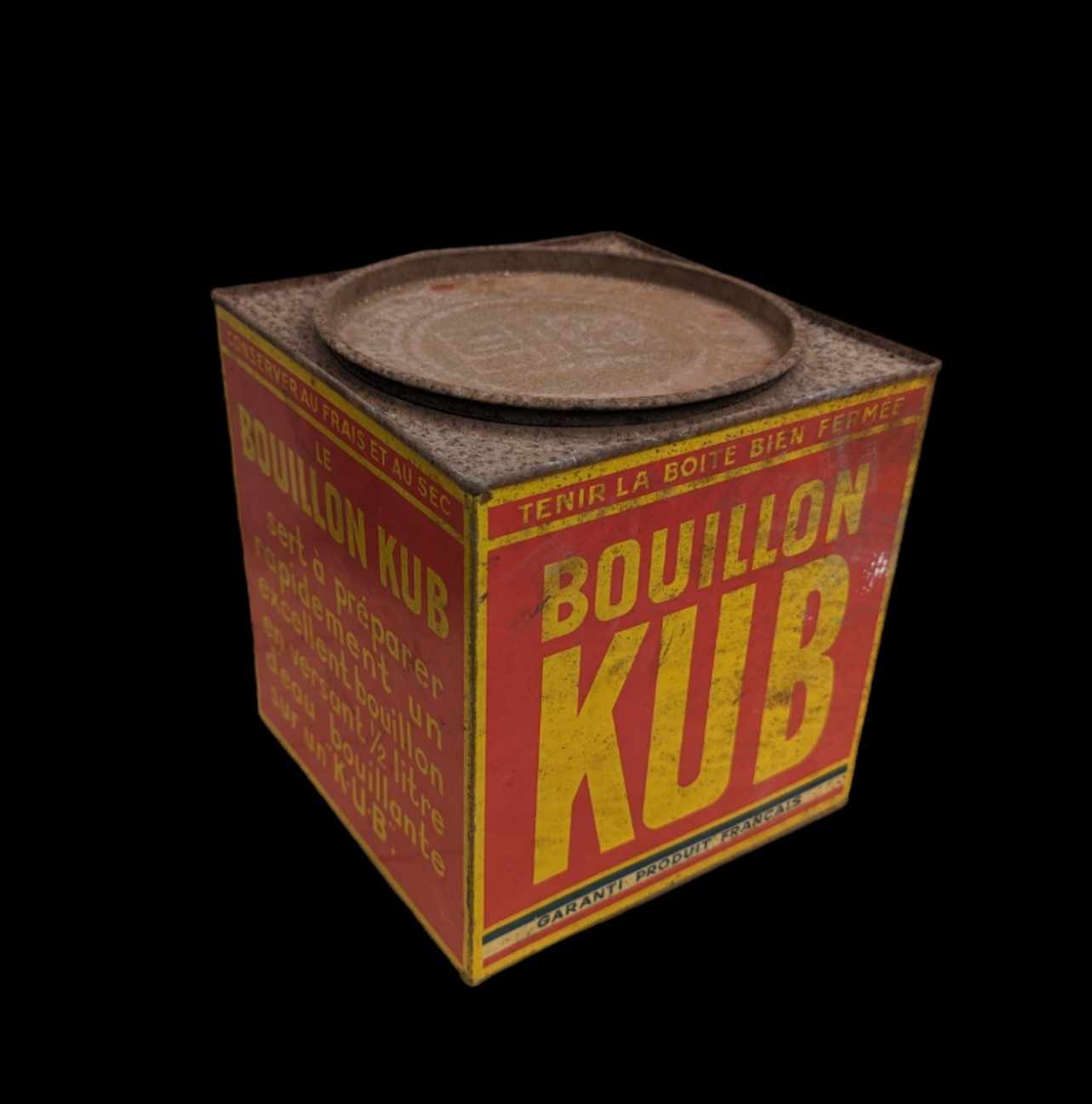 militaria : Boîte de bouillon KUB / ww1 KUB broth box