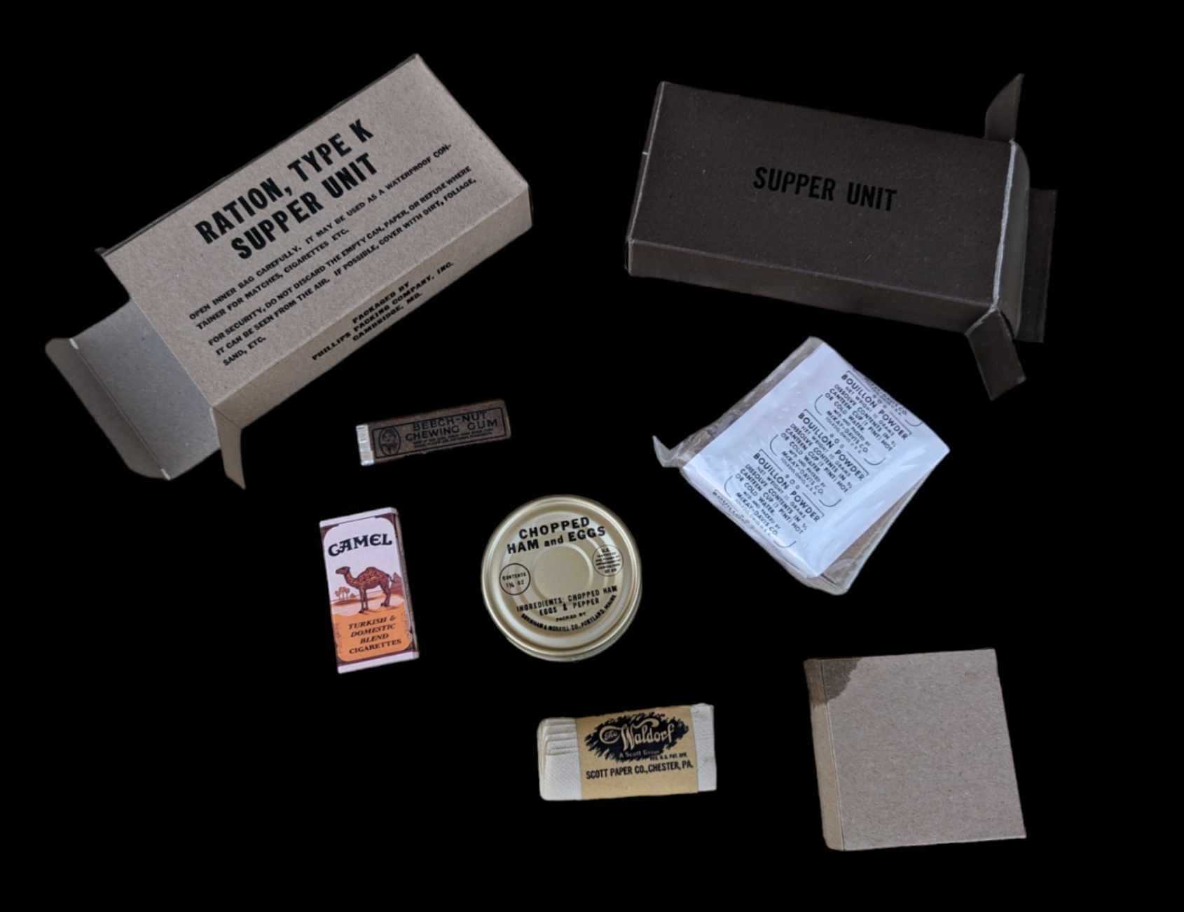 militaria : REPRO ration K Supper US ww2 consommable / COPY ration K US