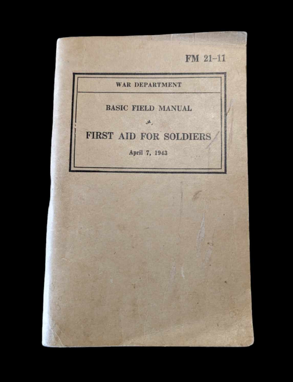 militaria : Livret premiers secours US ww2 / First aid booklet US 1943