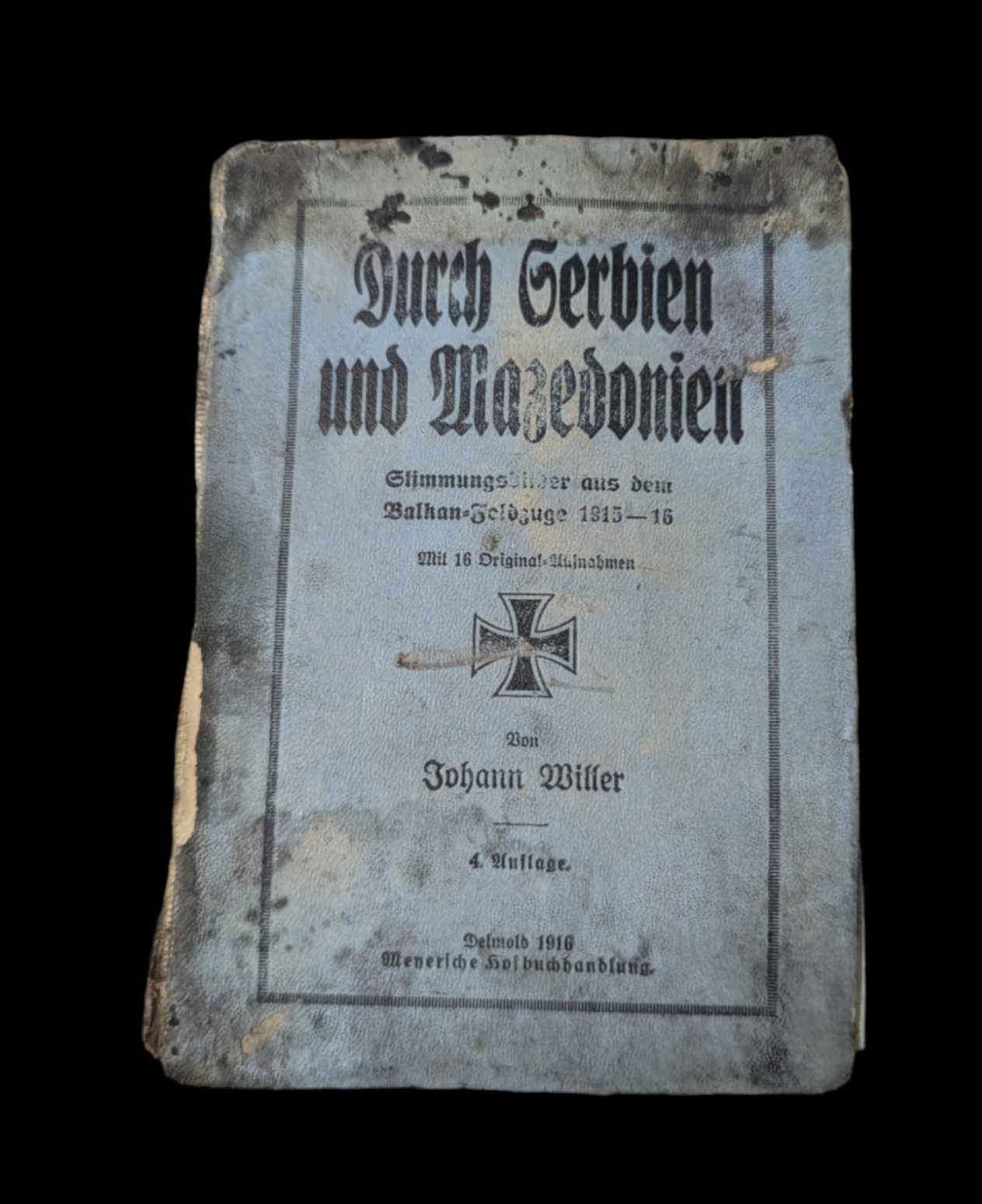 militaria : Livre allemand 1917 Serbie Macédoine / ww1 German book