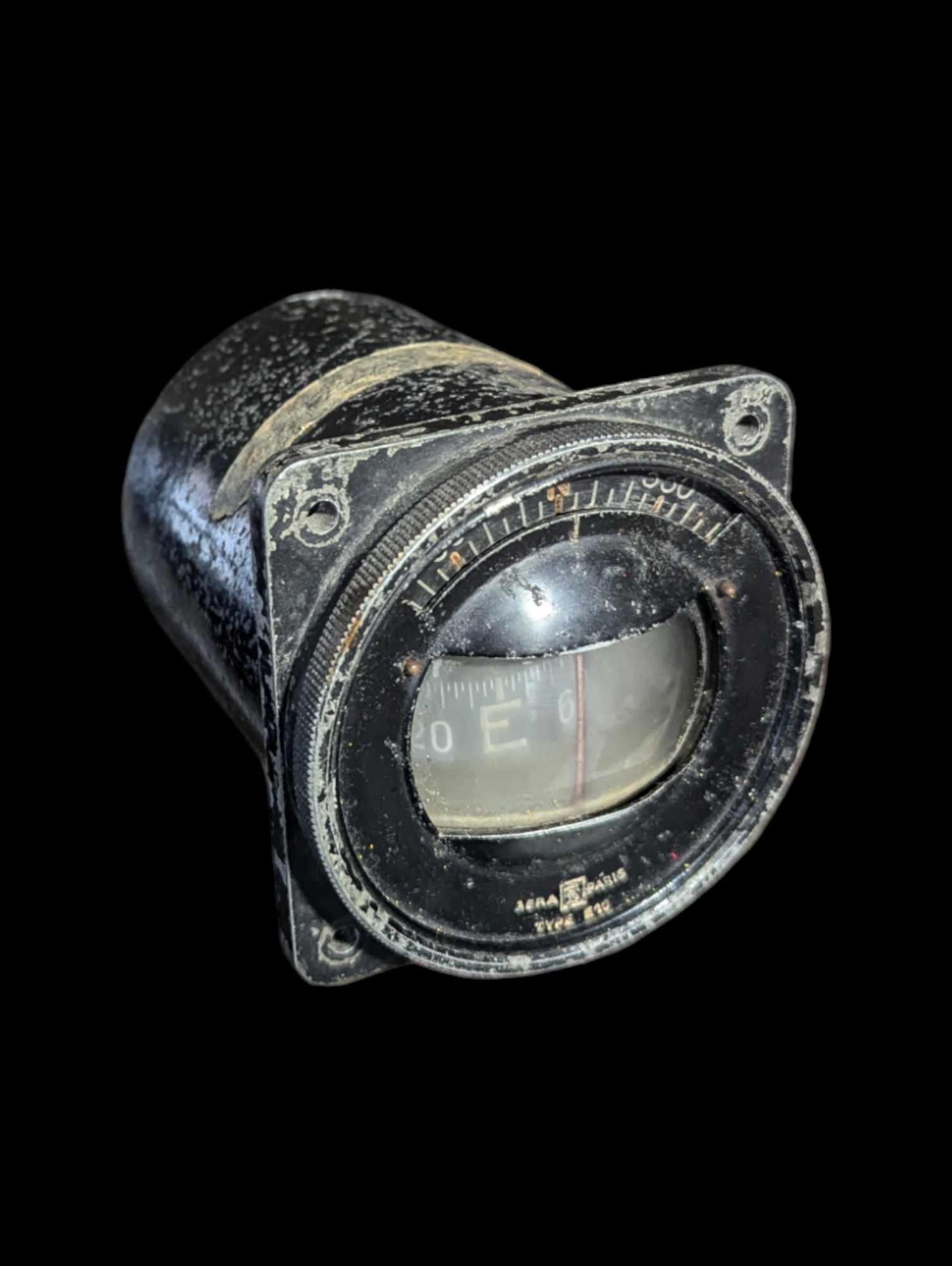 militaria : Instrument de vol compas france 40 / ww2 aviation compass