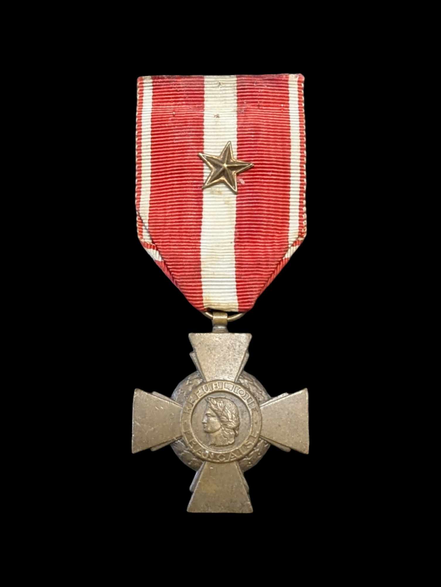 militaria : Médaille Croix de la Valeur Militaire / French military medal