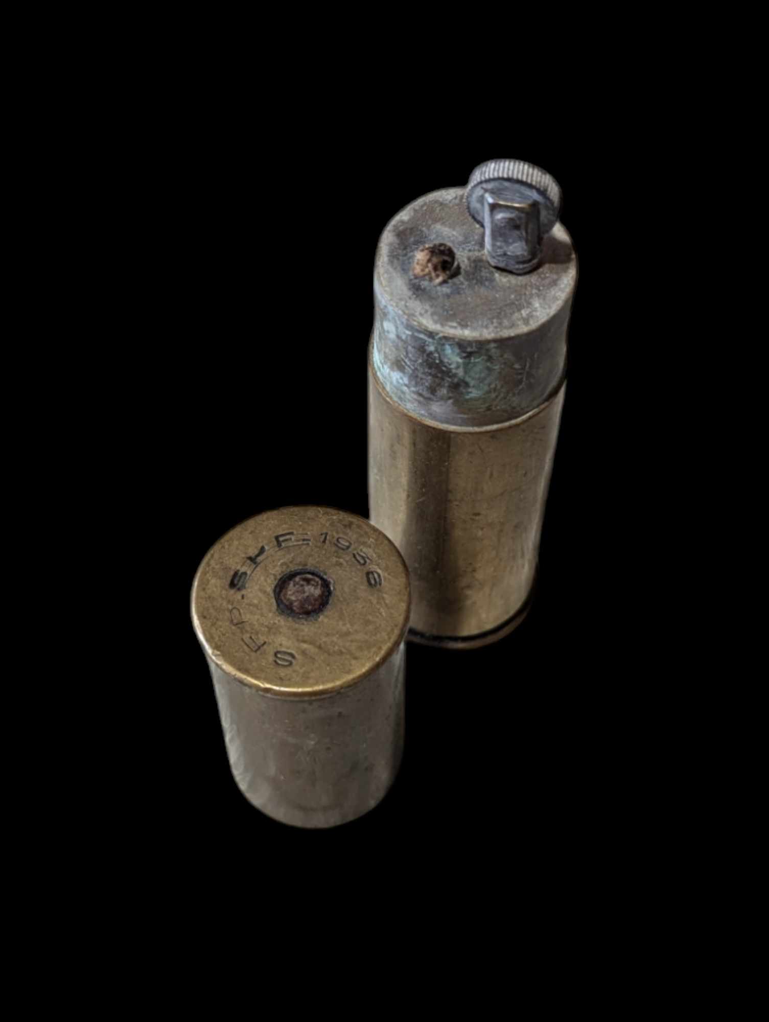 militaria : Briquet artisanat de tranchée / ww2 French trench art lighter