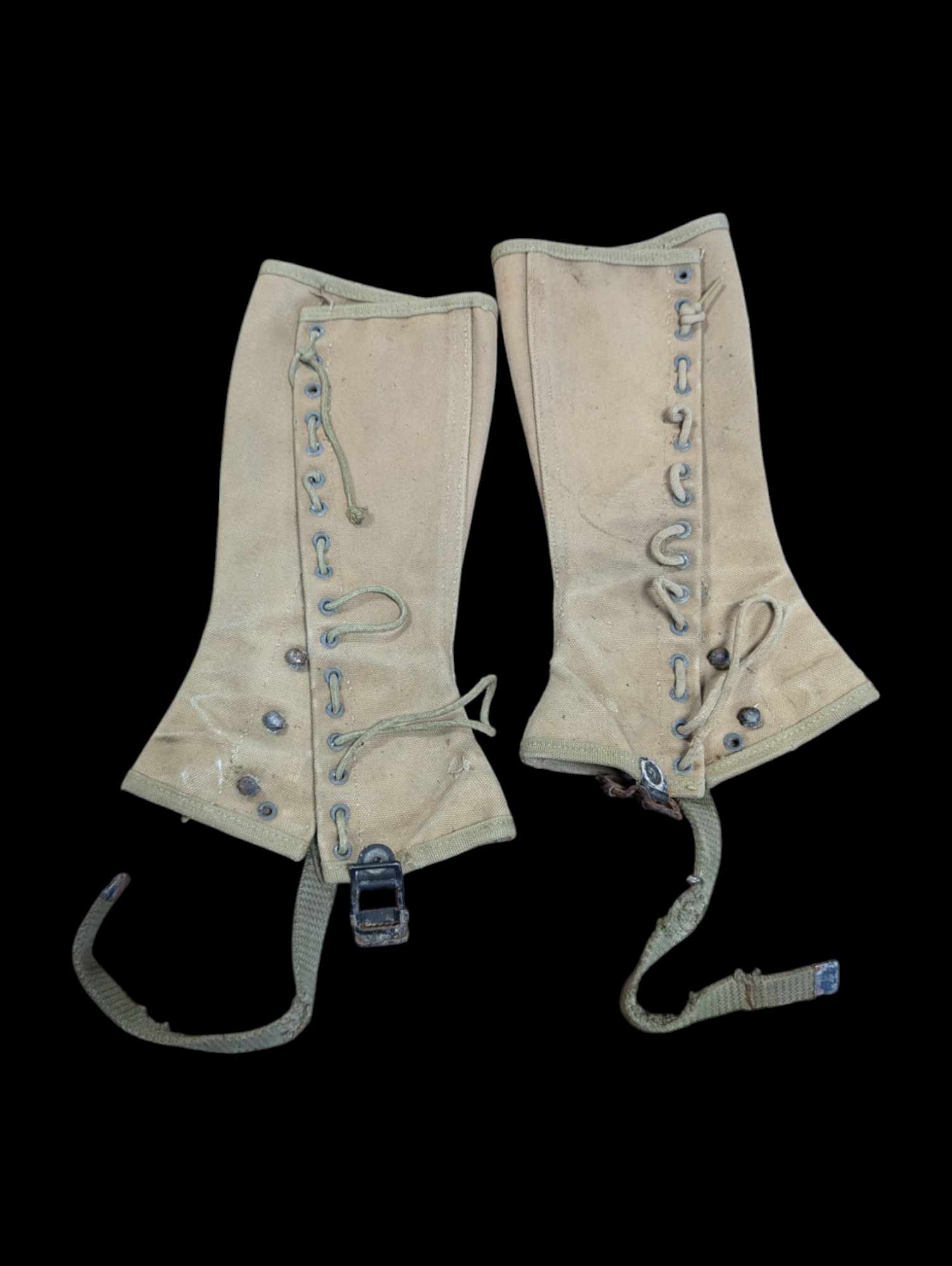 militaria : Paire de guêtres US ww2 1R 1942 / Pair of US 1R leggings