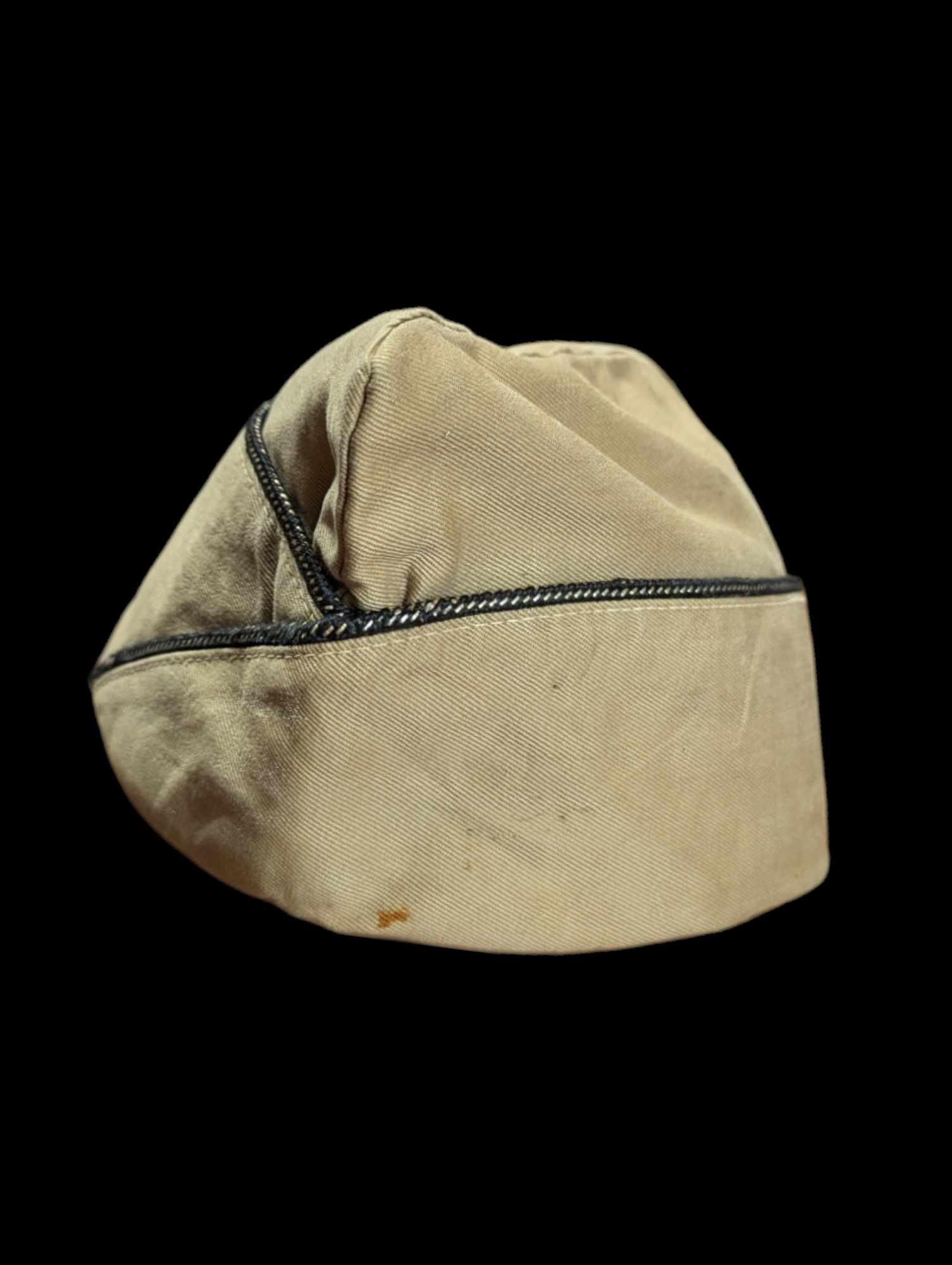 militaria : Calot chino US ww2 officier / named US ww2 officer chino cap