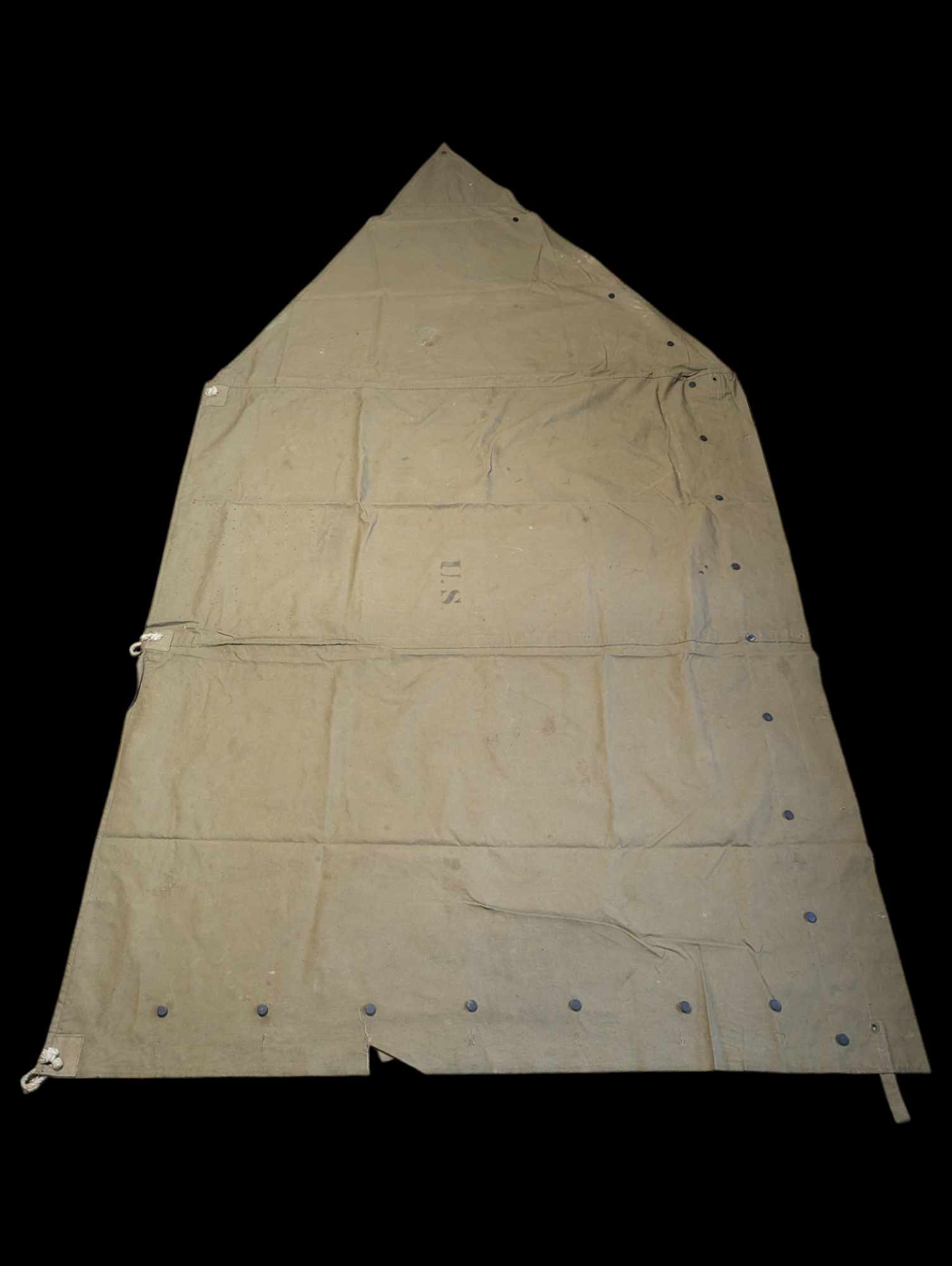 militaria : Toile de tente US 1er type / US ww2 tent canvas