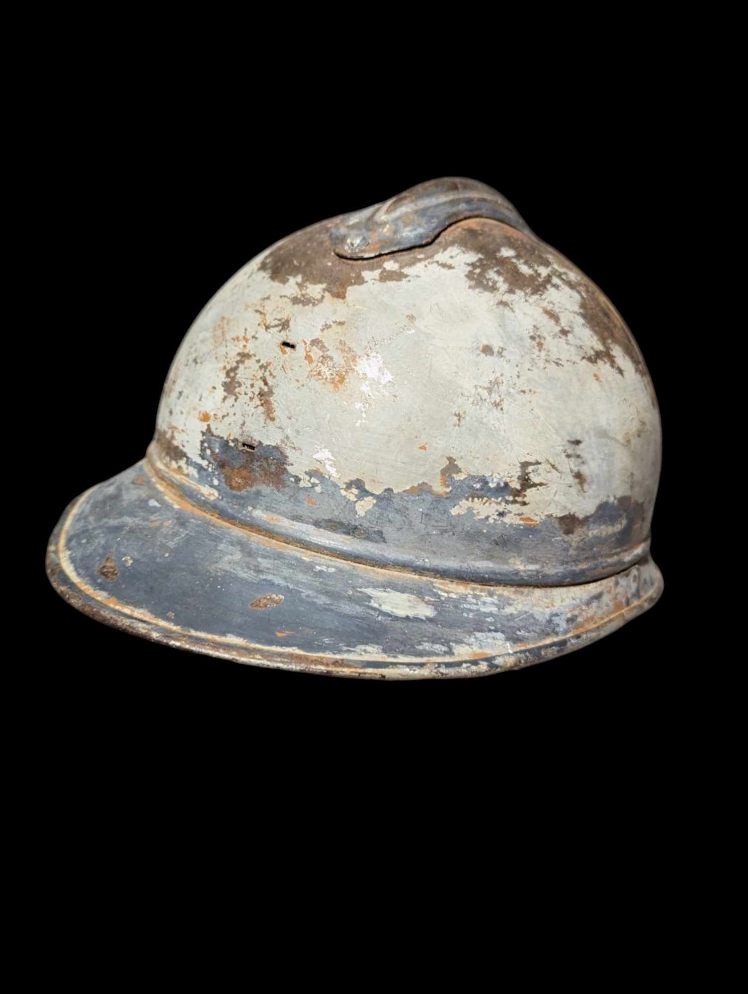 militaria : Coque de Casque Adrian m15 jugulaire / ww1 Adrian M15 Helmet Shell