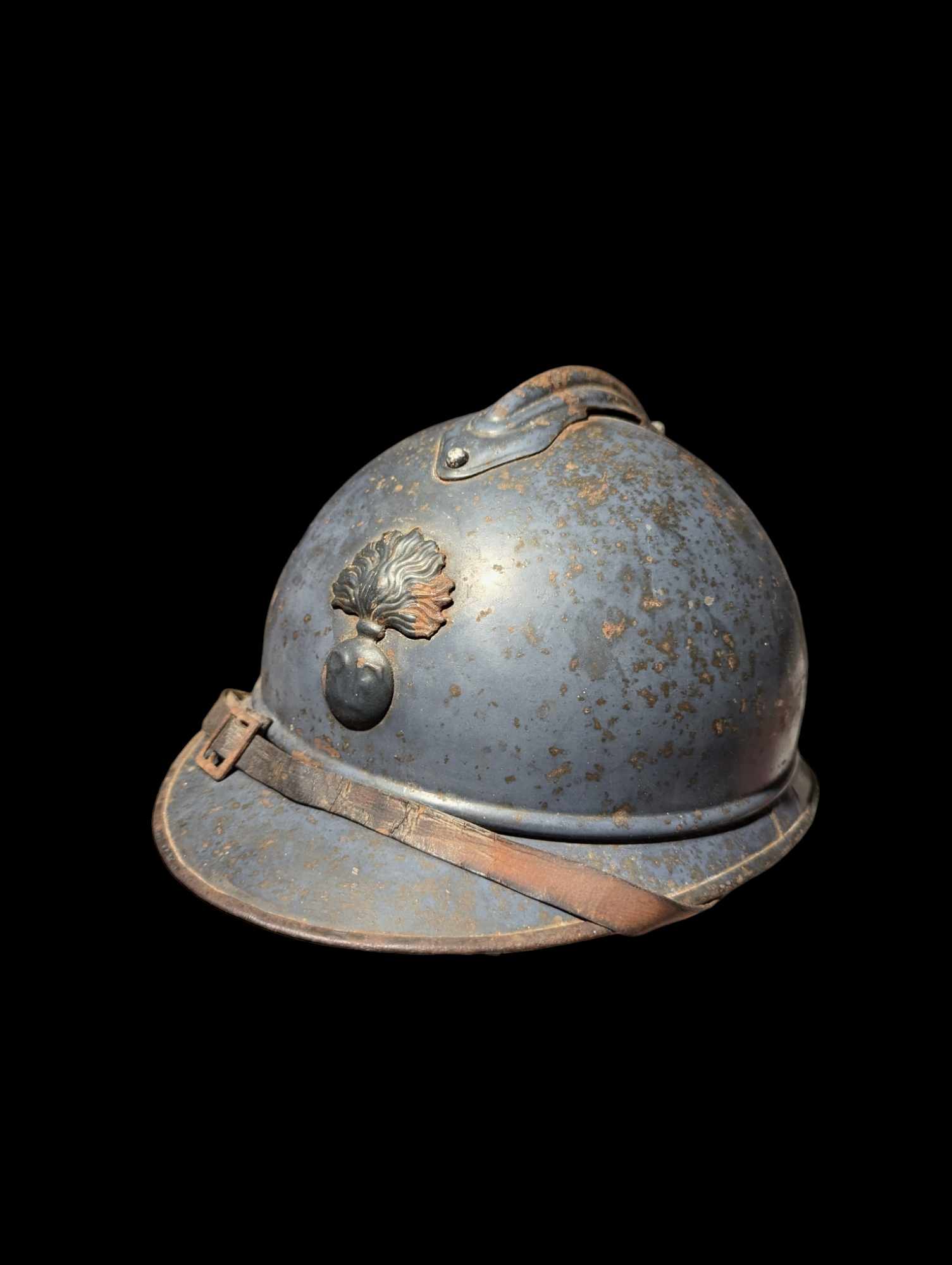 militaria : Casque Adrian m15 infanterie nominatif / ww1 French Adrian helmet