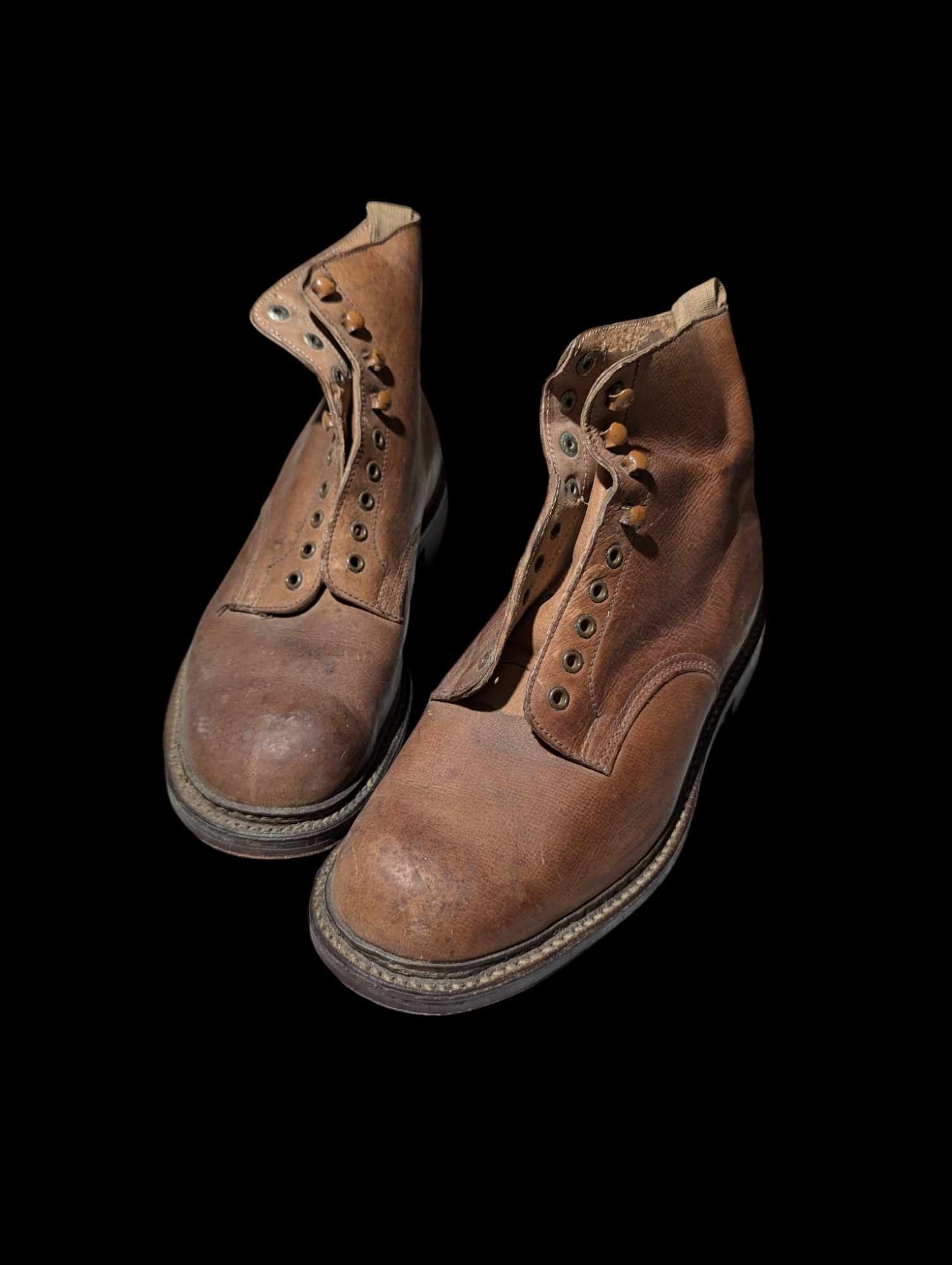 militaria : Brodequins civils Français 1940 / French ww2 shoes