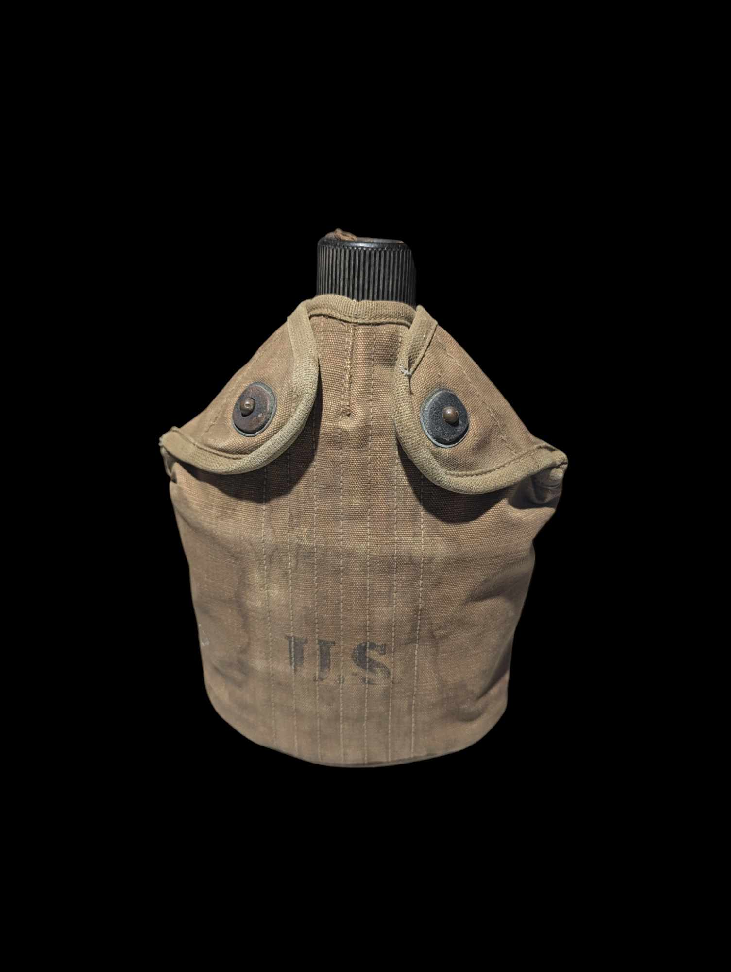 militaria : Gourde US complète od3 / US ww2 complete canteen