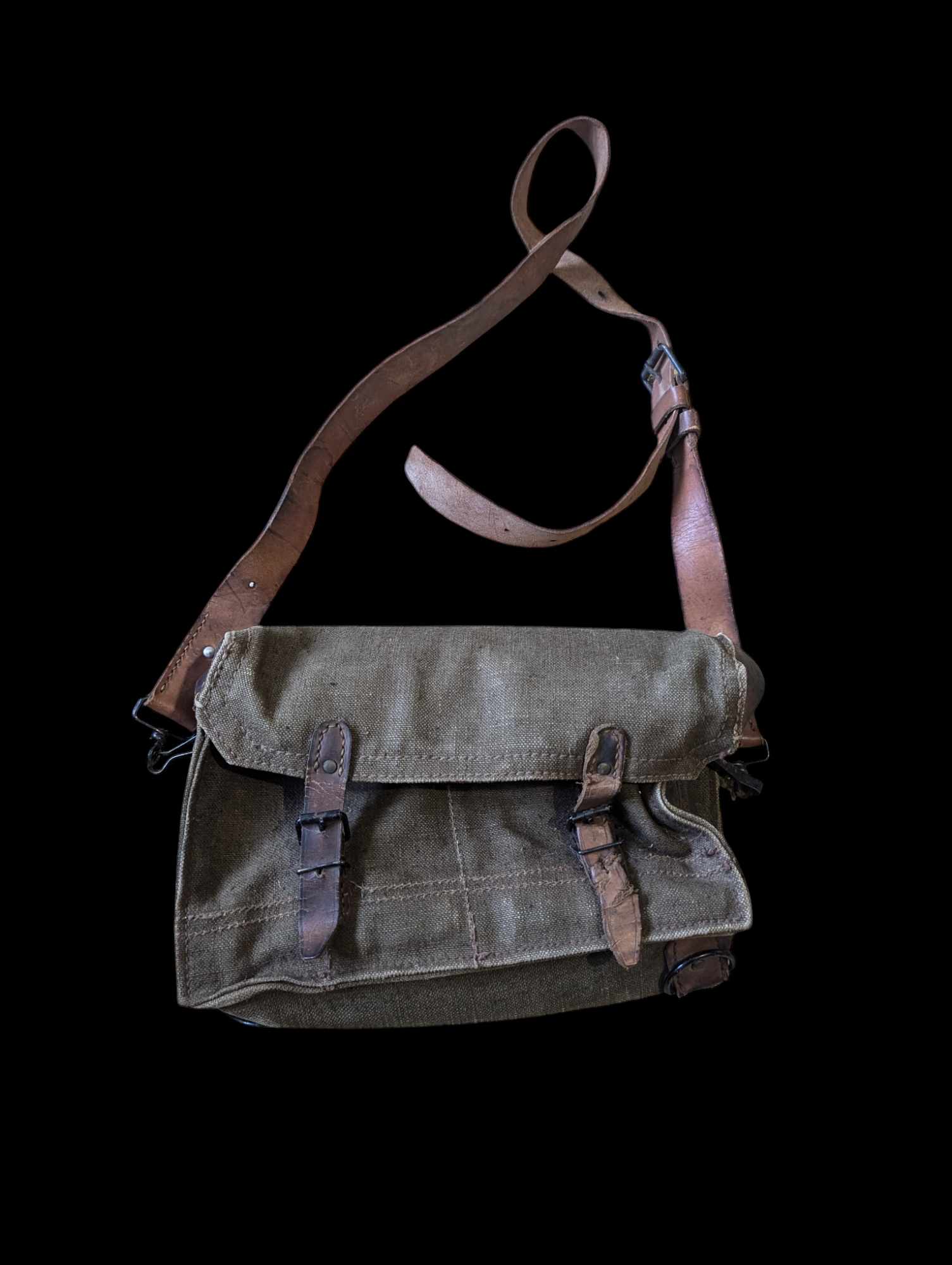 militaria : Musette porte chargeur 24-29 Indochine / FM 24-29 magazine bag