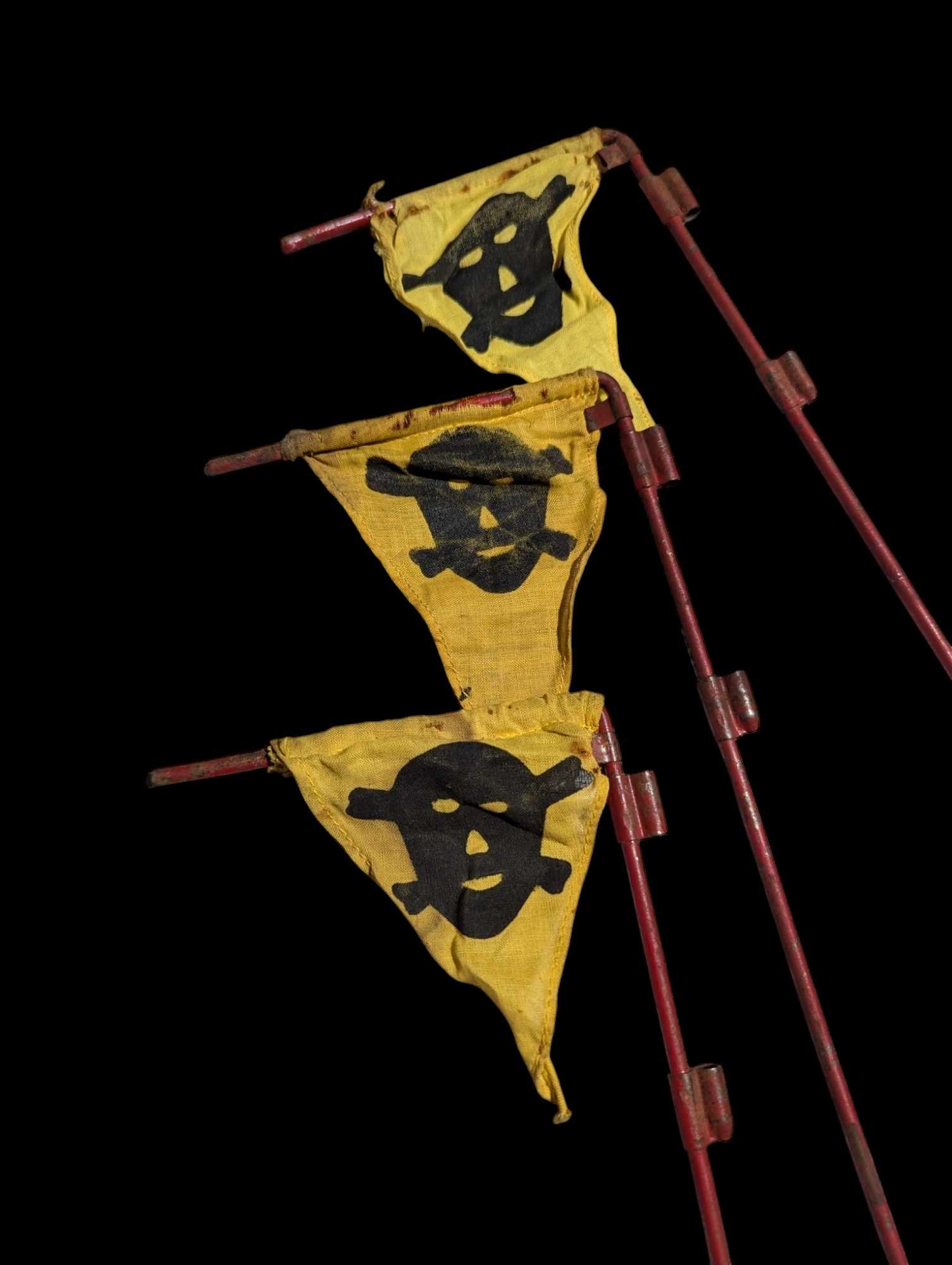 militaria : Drapeau signalisation danger allemand / ww2 German signal flag