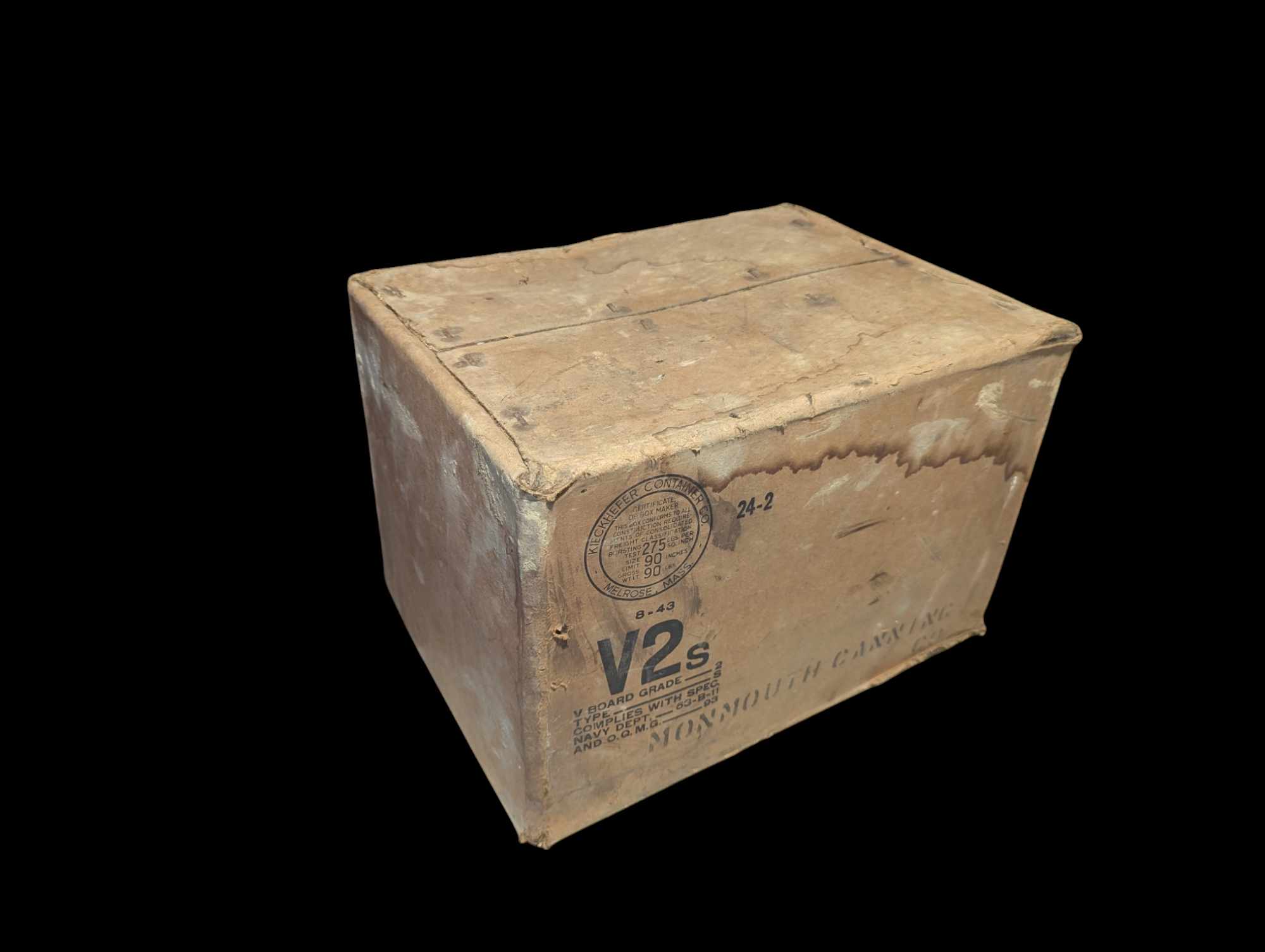 militaria : Carton de ration US ww2 V2 / US WW2 ration box 1943