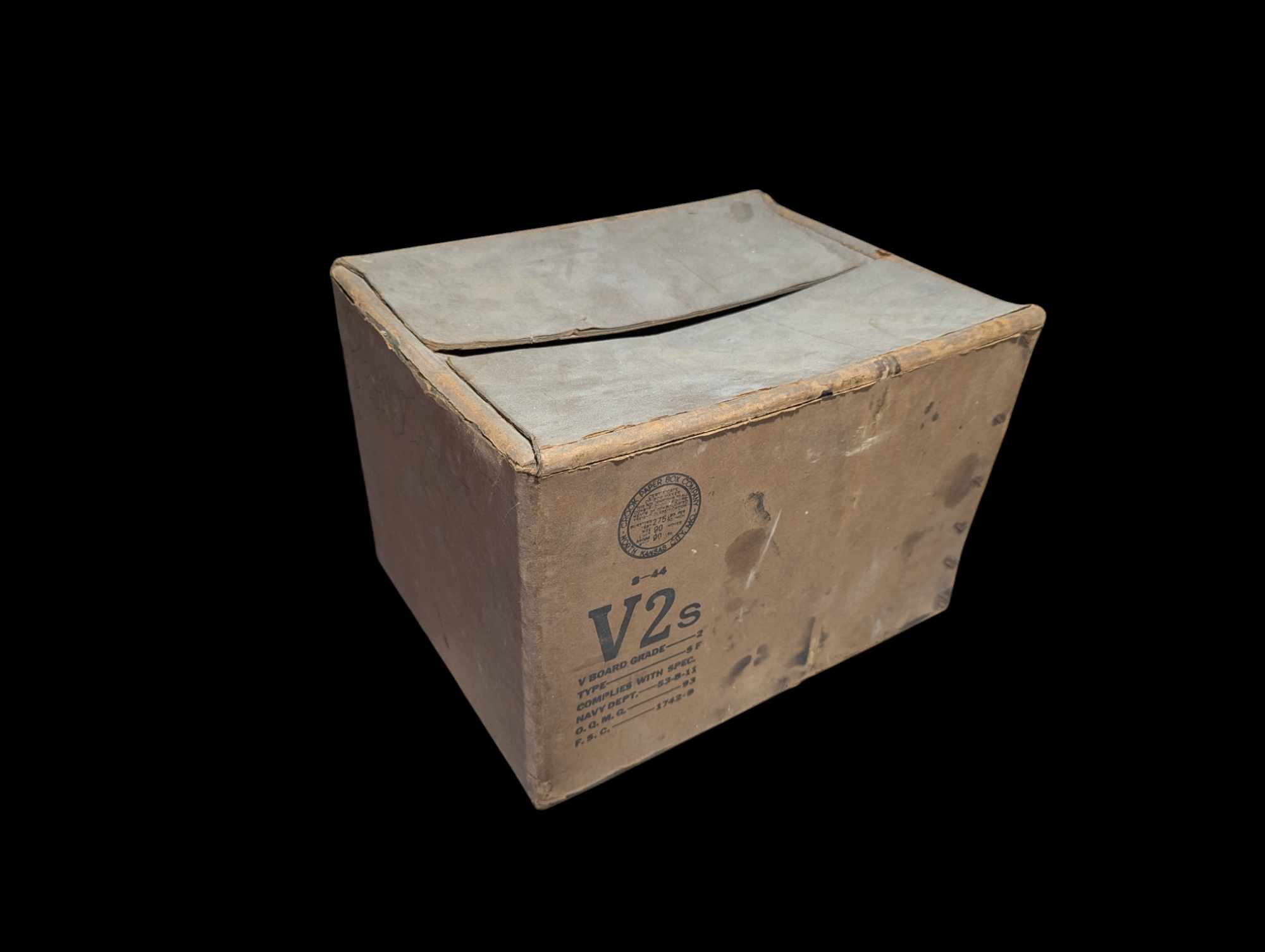 militaria : Carton de ration US ww2 V2 / US WW2 ration box 1944