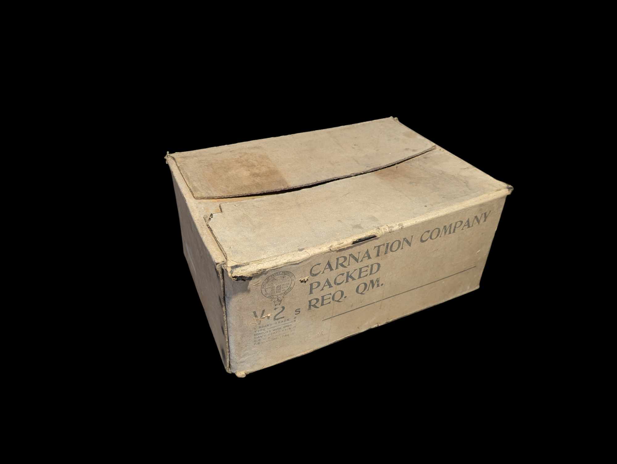 militaria : Carton de ration US ww2 V2 / US WW2 ration box 1944