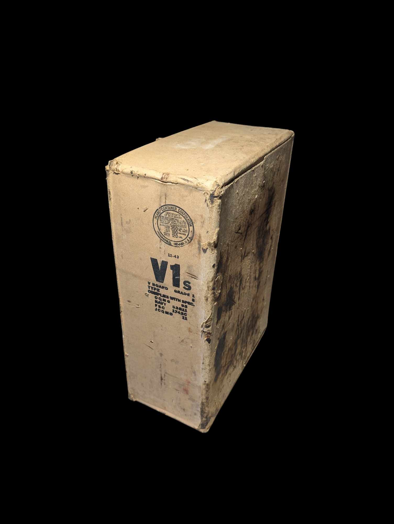 militaria : Carton de ration US ww2 V1 / US WW2 ration box 1944