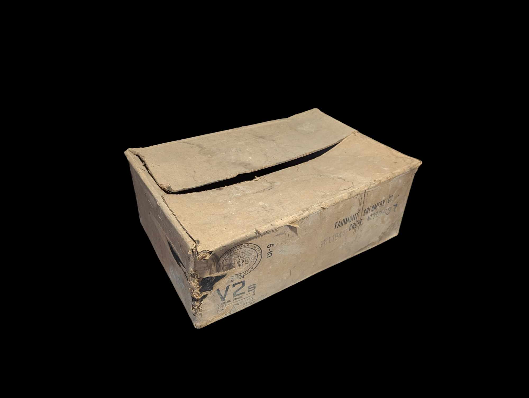 militaria : Carton de ration US ww2 V2 / US WW2 ration box 1944