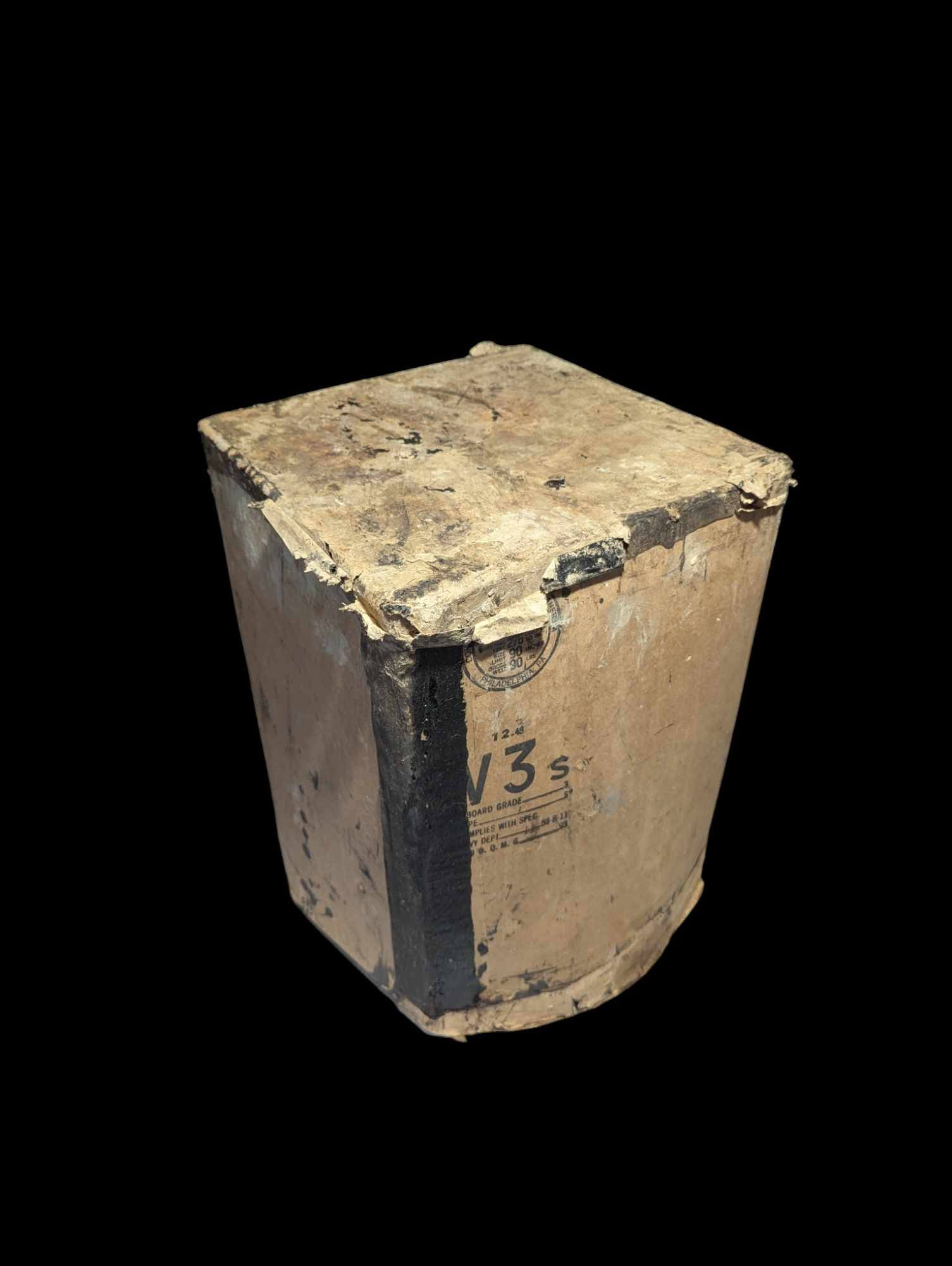 militaria : Carton de ration US V3 / US WW2 ration box 1946