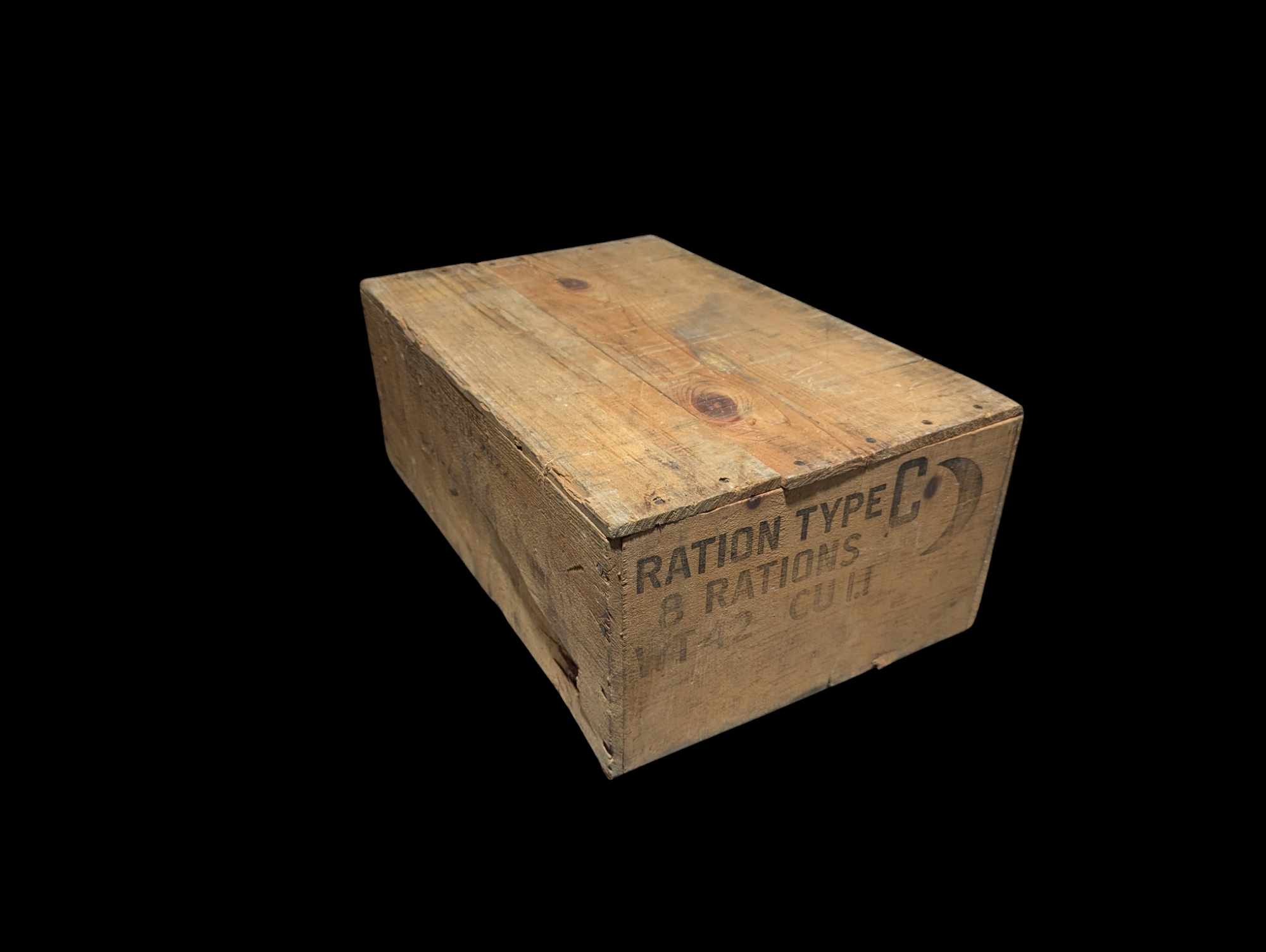 militaria : Caisse de ration C US ww2  / US 1944 ration crate