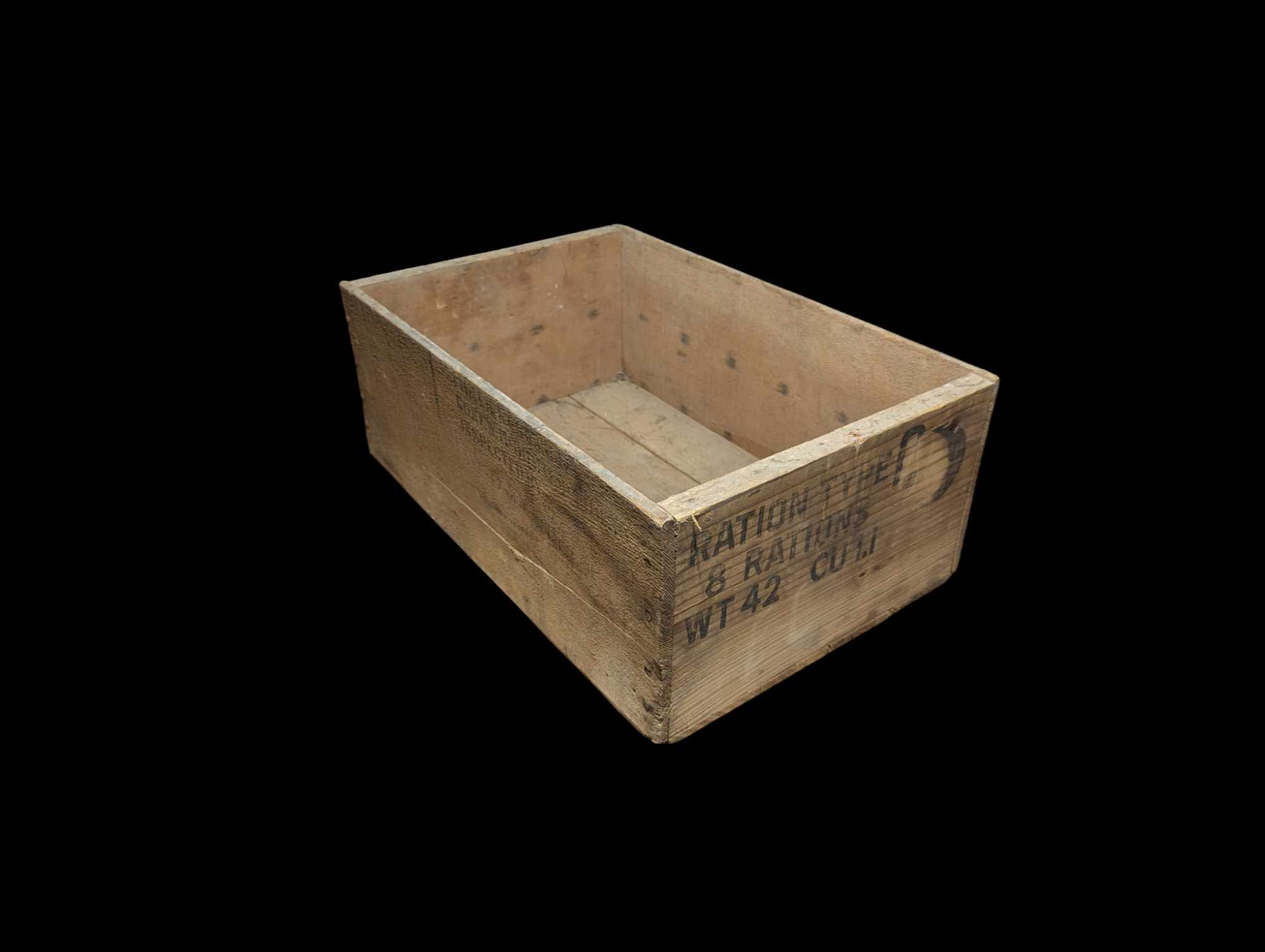 militaria : Caisse de ration C US ww2  / US 1944 ration crate